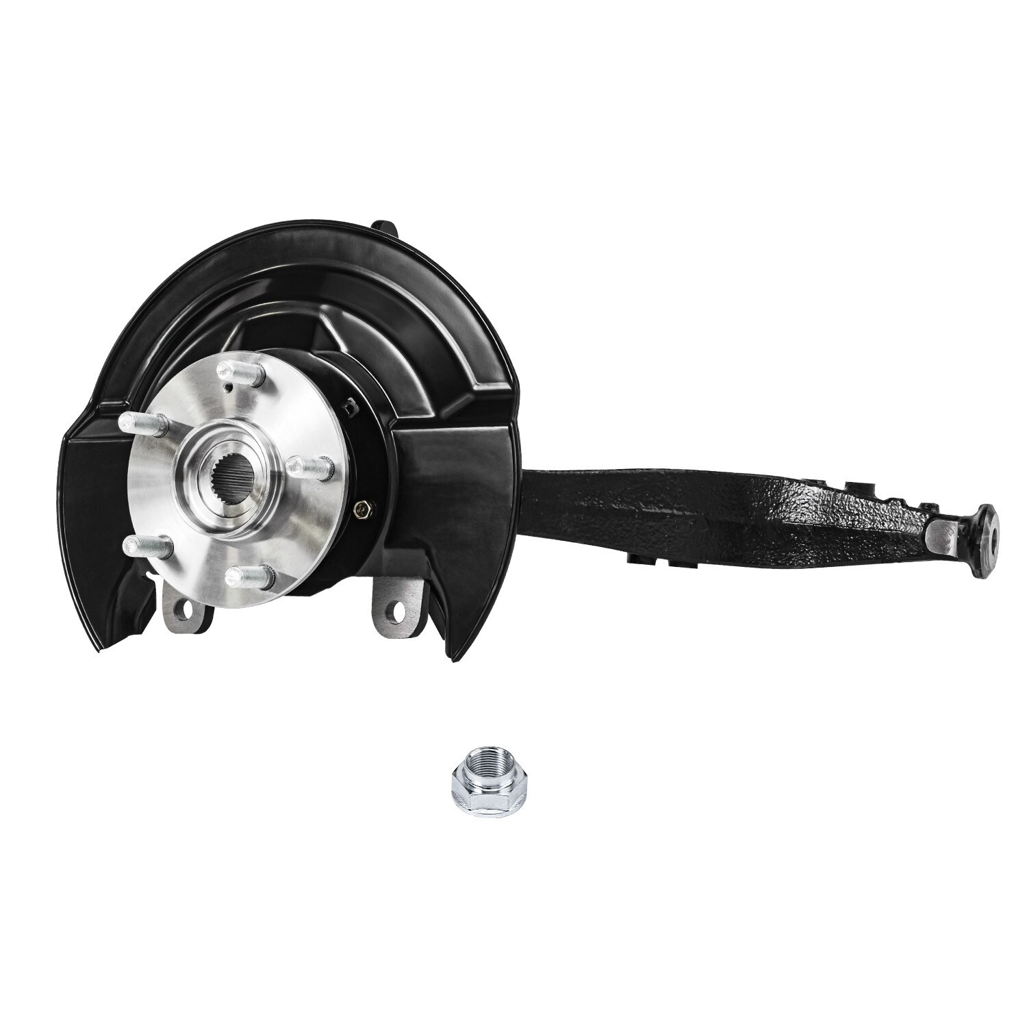 Front Steering Knuckles & Wheel Hub Bearings Set for 2003-2007 Honda Accord 2.4L