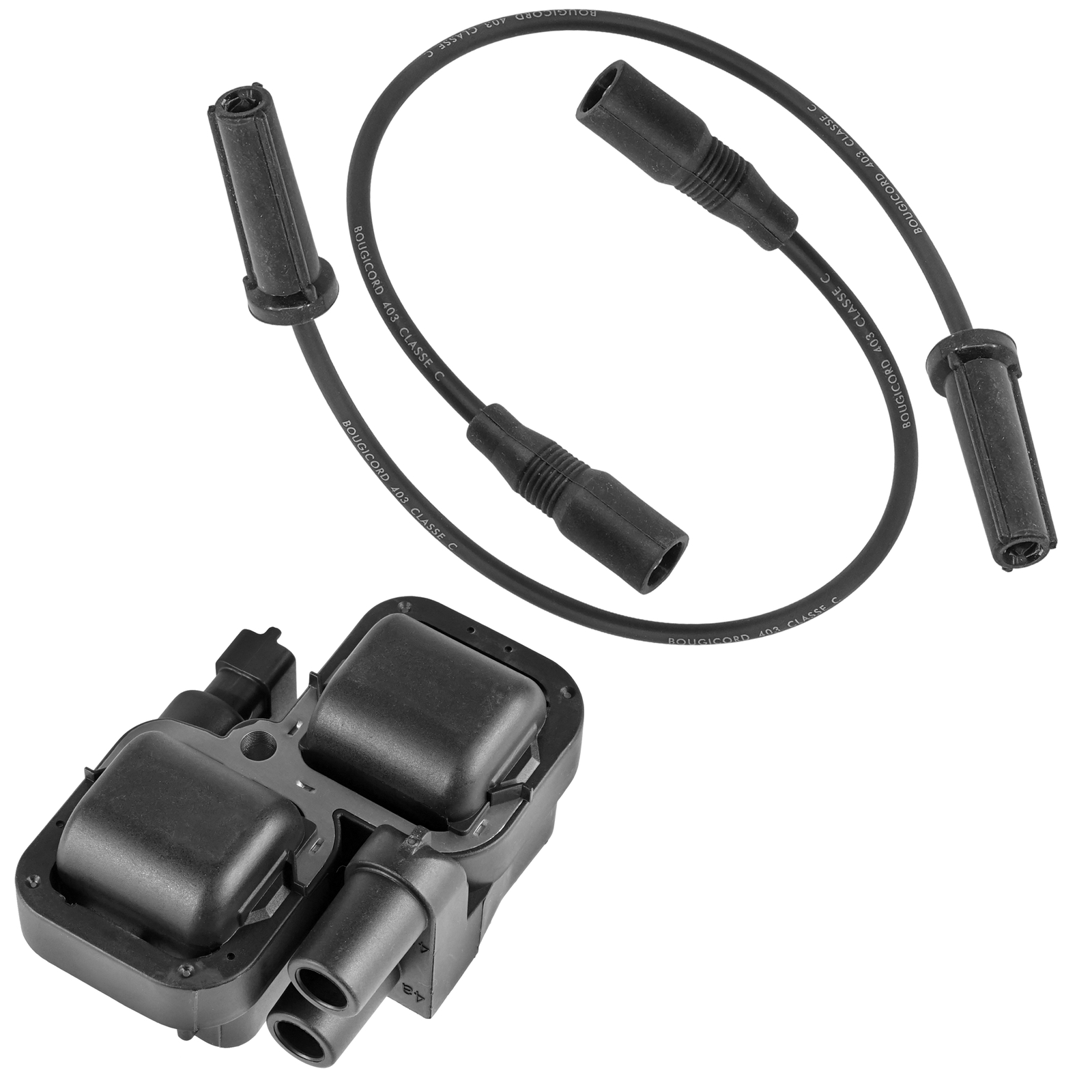 Ignition Coil & Spark Plug Wires For Polaris Sportsman XP 1000 High Lifter 19-24