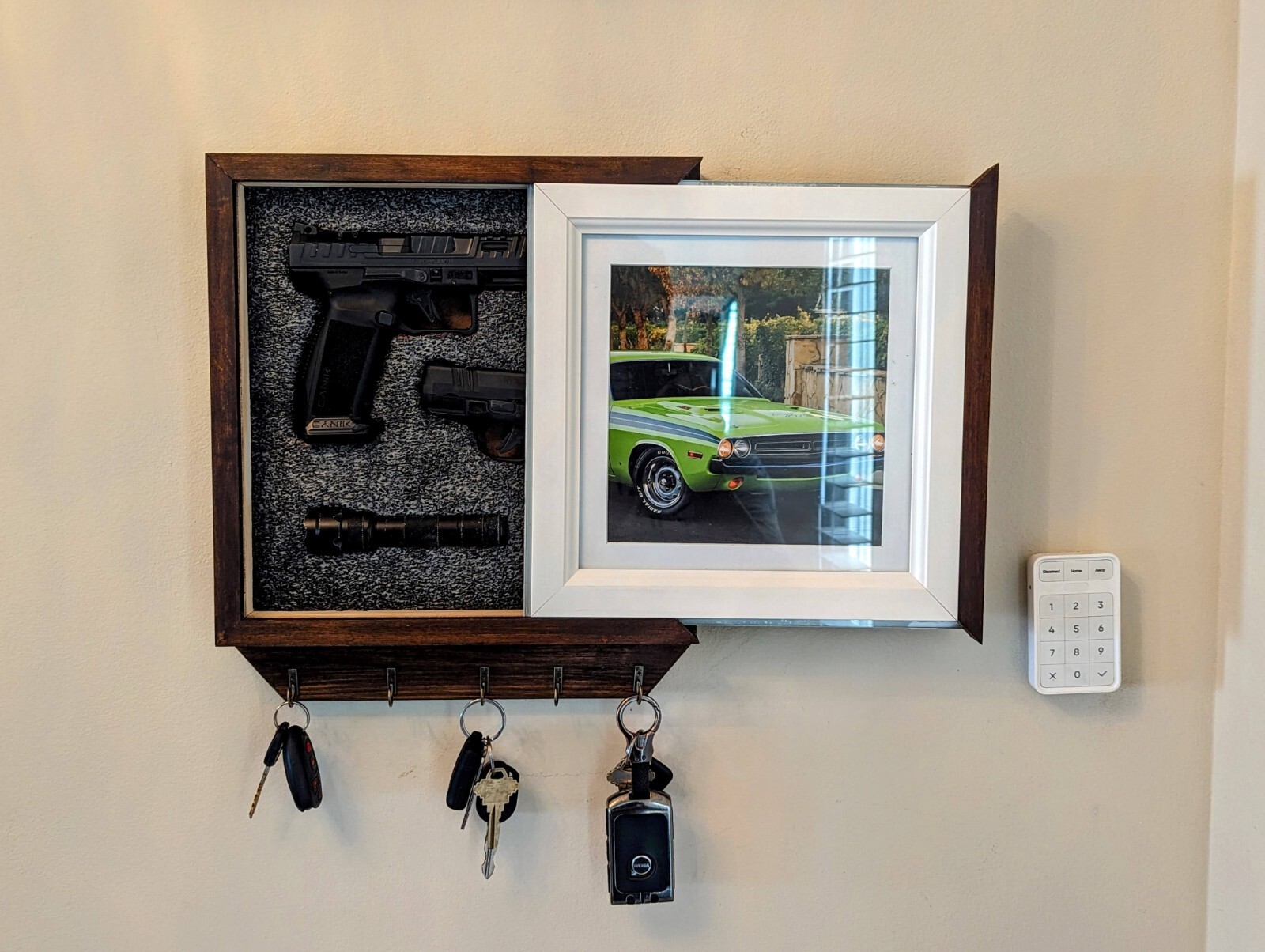 Hidden Gun Storage, add your personal photo (Free SHIPPING)