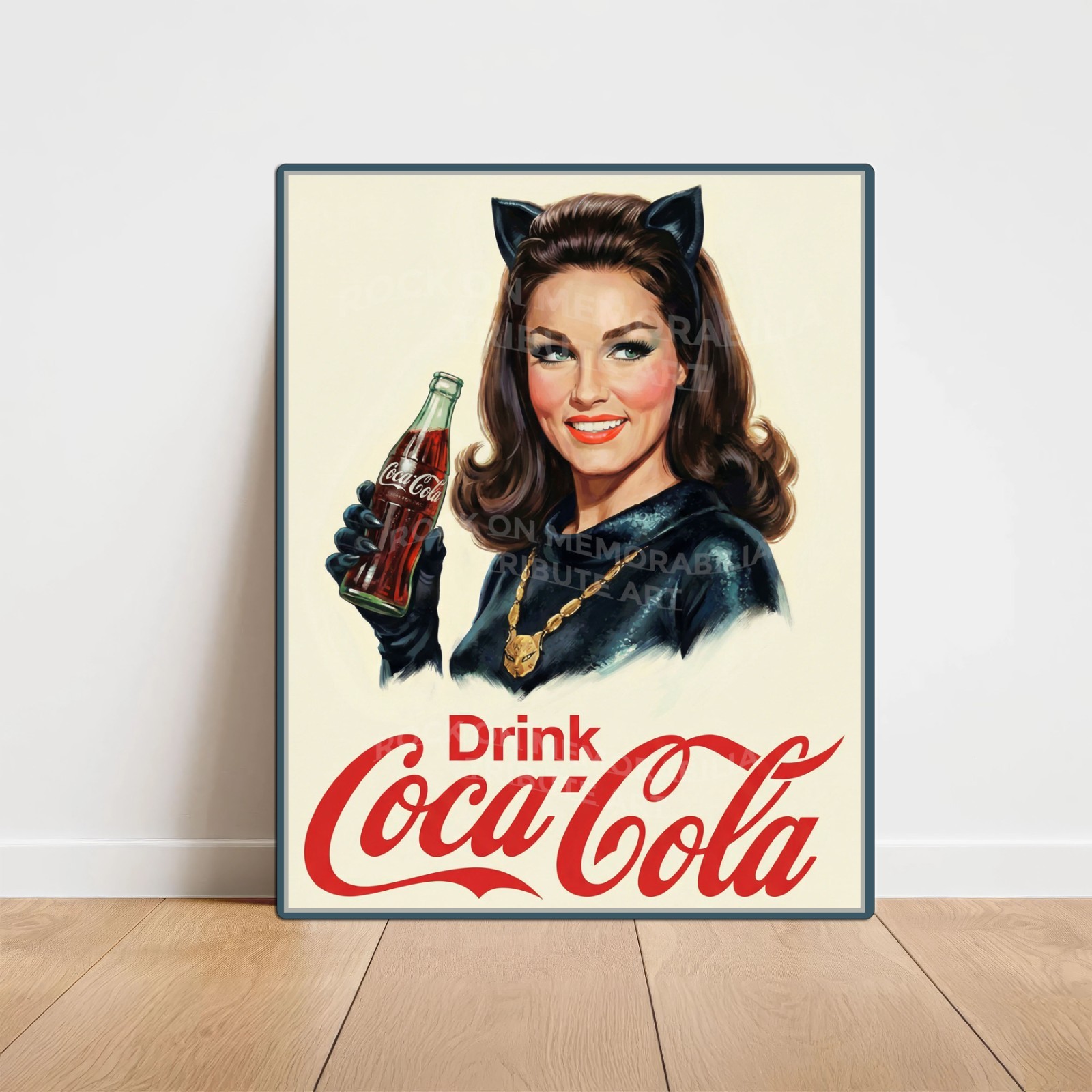 Coca-Cola – Julie Newmar - Catwoman – Premium Aluminum Metal Sign 11 x 14