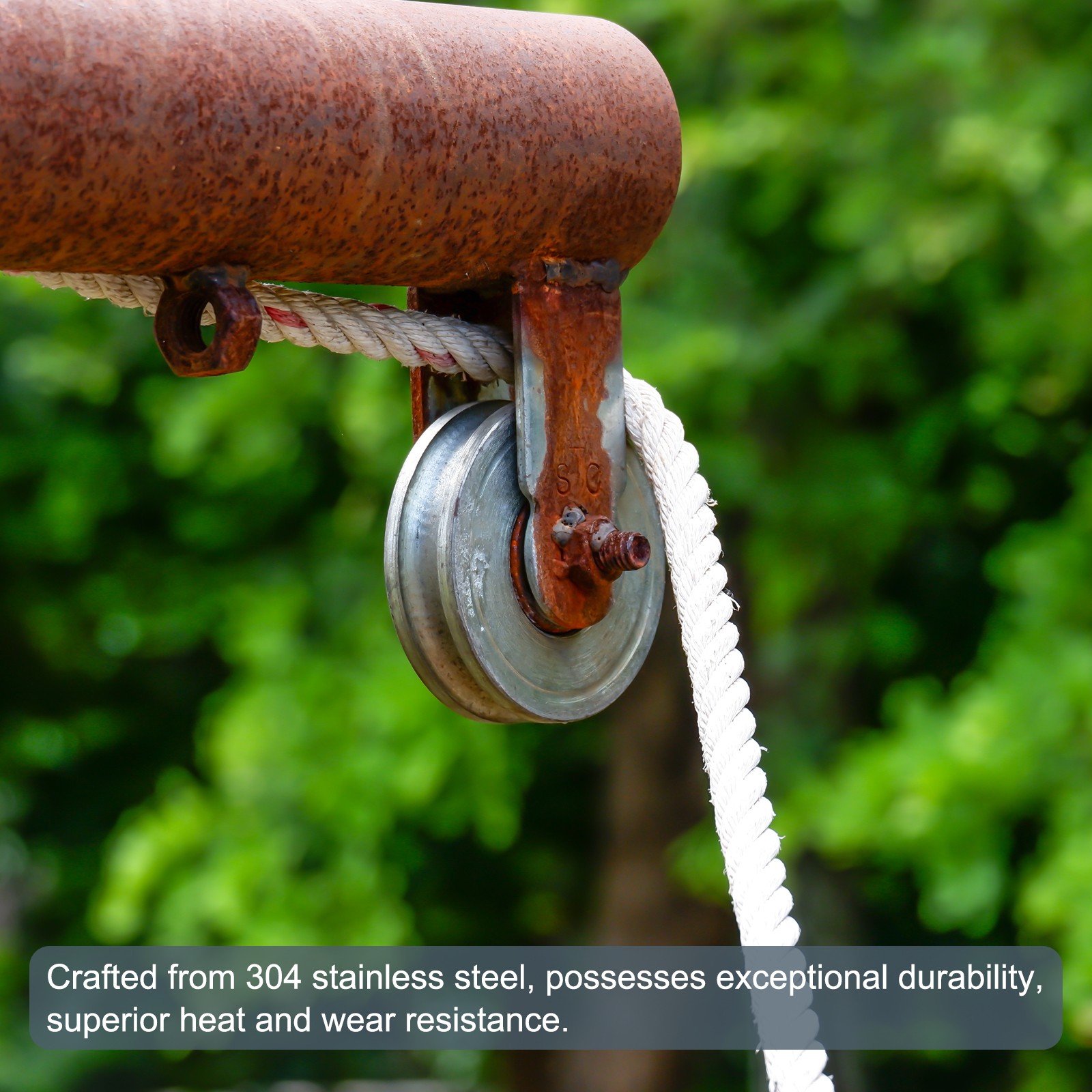 2sets U Groove Track Wheel 1.89" 304 Stainless Steel Sliding Gate Rollers