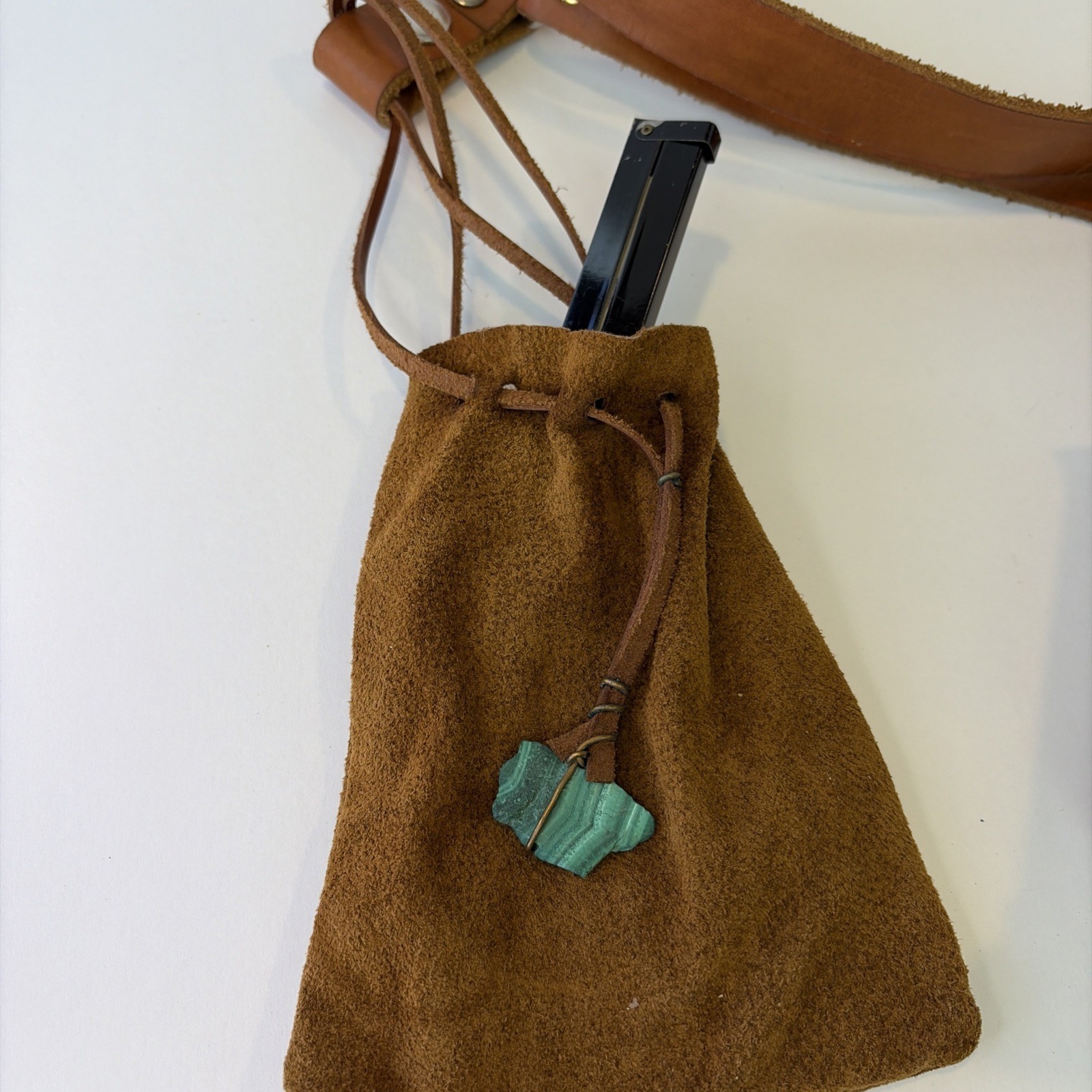 Renaissance Medieval Leather XXL Belt Fur/leatherPurse Stein Bag Handmade C Pics