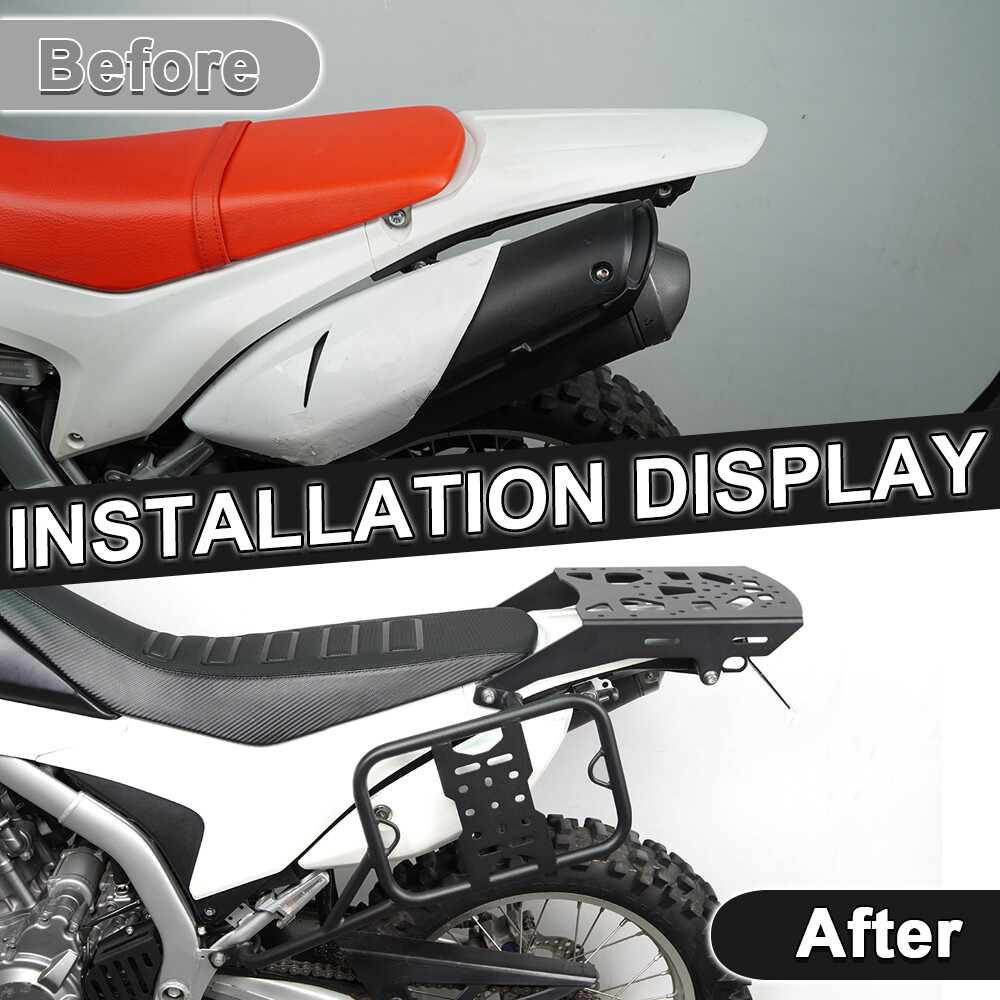 Fit For HONDA CRF250L 2012-2020 Rear Luggage Rack & Side Carrier Pannier Rack