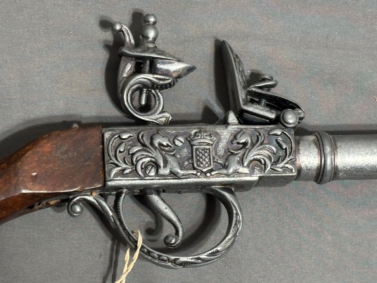 Vtg non firing 1700s 18th Century FLINTLOCK PISTOL Movie Prop COSPLAY PIRATE