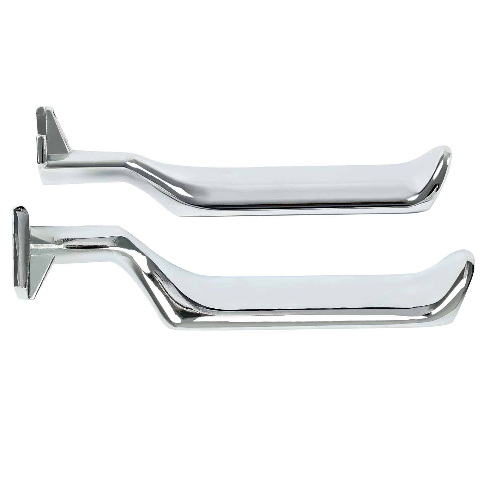 Chrome Metal Inside Interior Door Handle Pair For F-150 F-250 F-350 Bronco 87-96