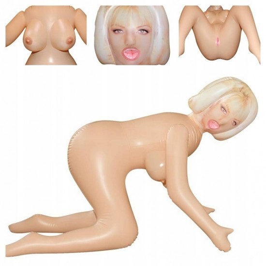 Doggy Style Tereza Barkley Love Doll Blow Up Inflatable 3 Holes Sex Toys for Men