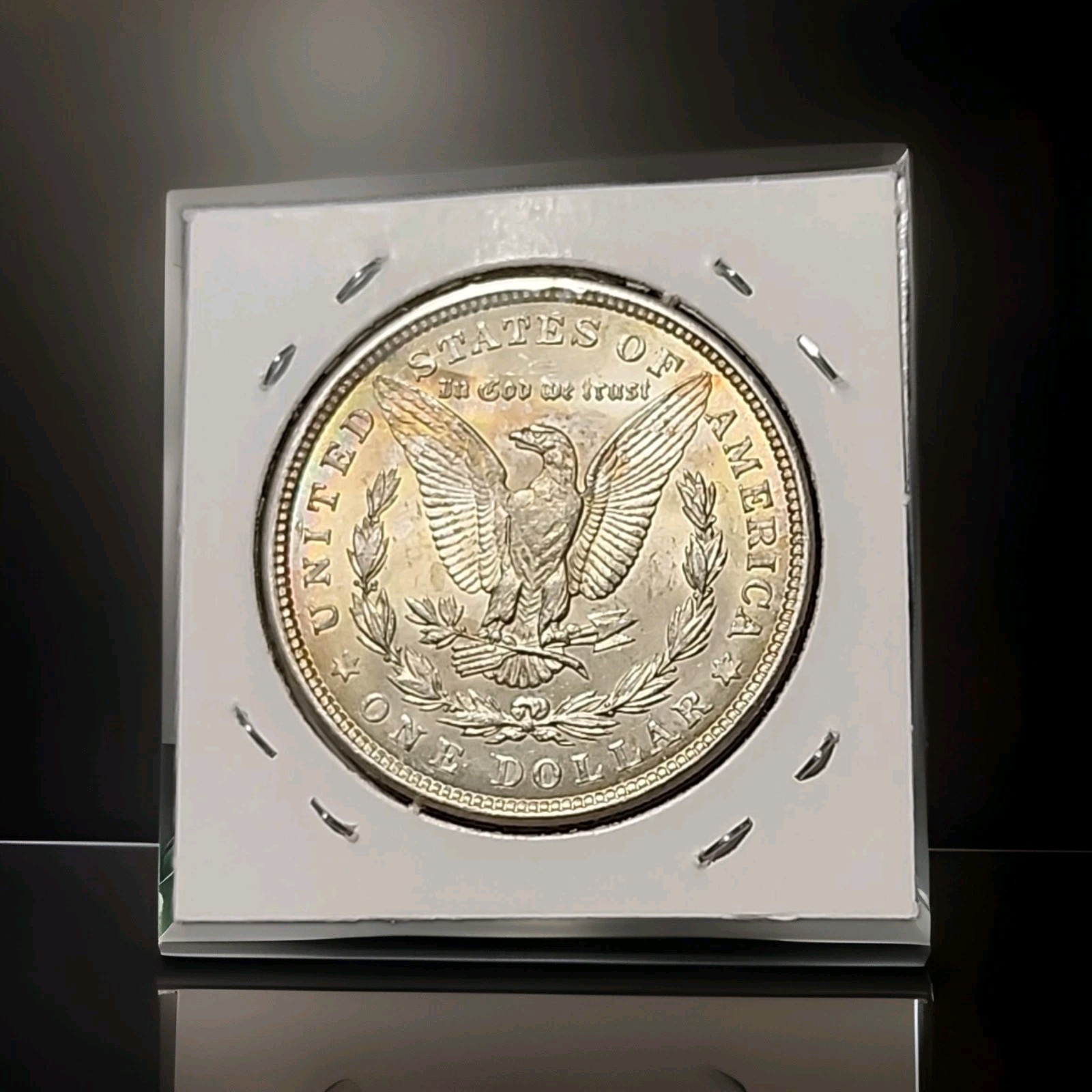 🚨1921 Morgan Silver Dollar☆Brilliant Uncirculated☆🔥Gorgeous Toning☆