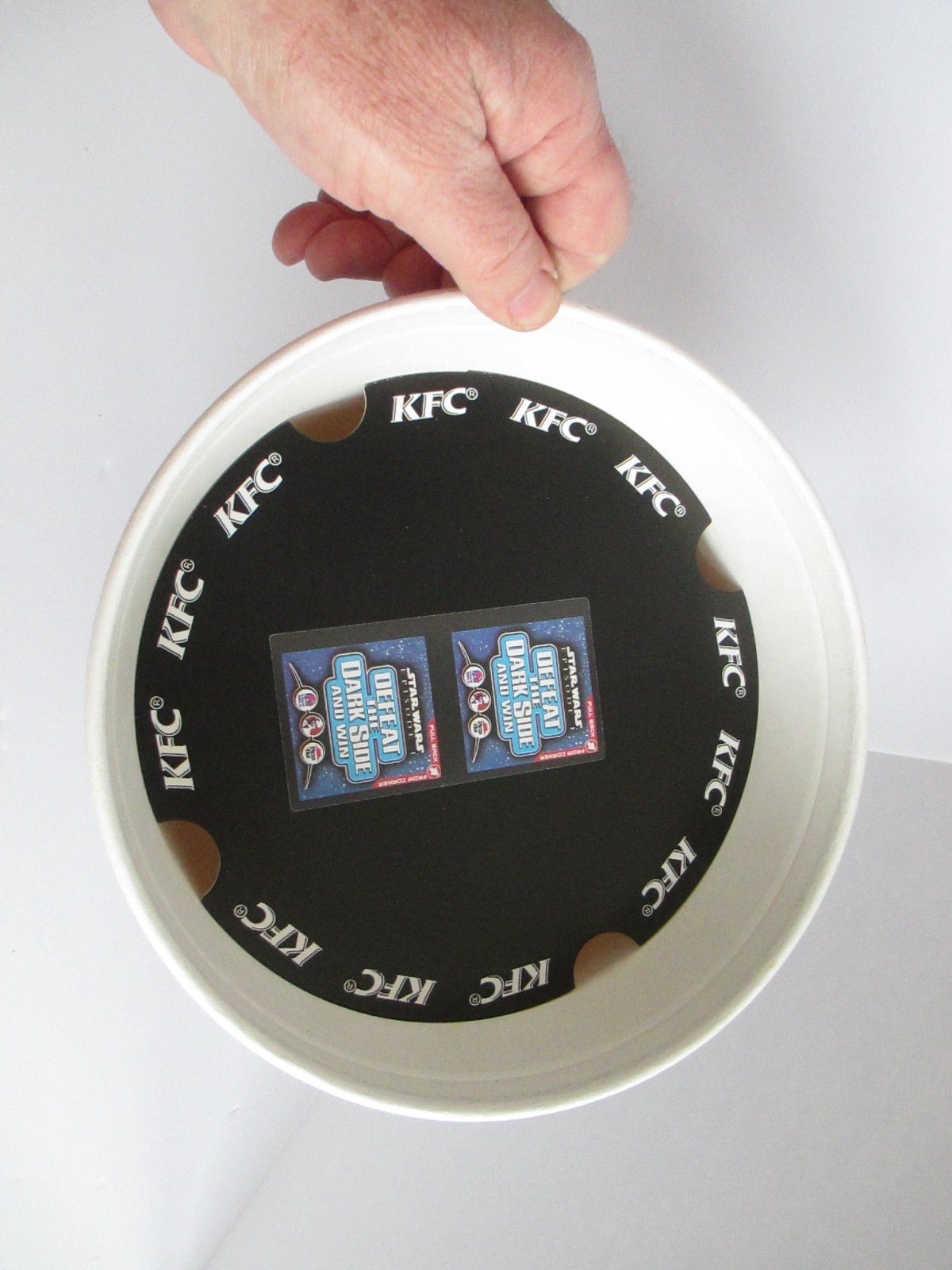 Star Wars Episode 1 KFC Jar Jar Binks Bucket with POG Topper 1999 Vintage BSMT