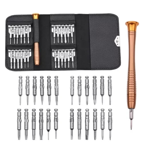 25 in1 Precision Screwdriver Set Plum Blade Toolkit Computer Repair Laptop Smart