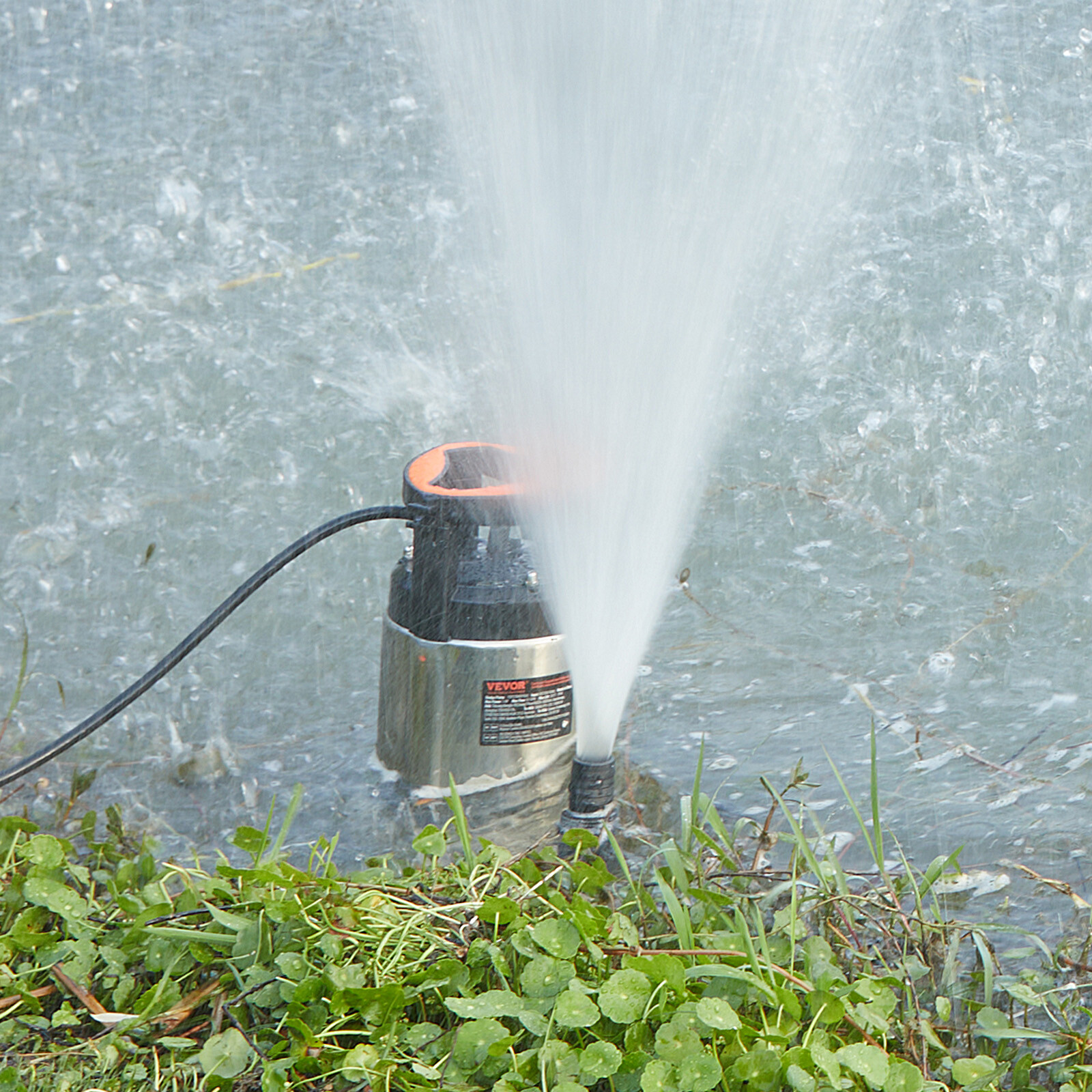 VEVOR 1HP Submersible Sump Pump 4020GPH 30FT Stainless Steel Automatic Switch