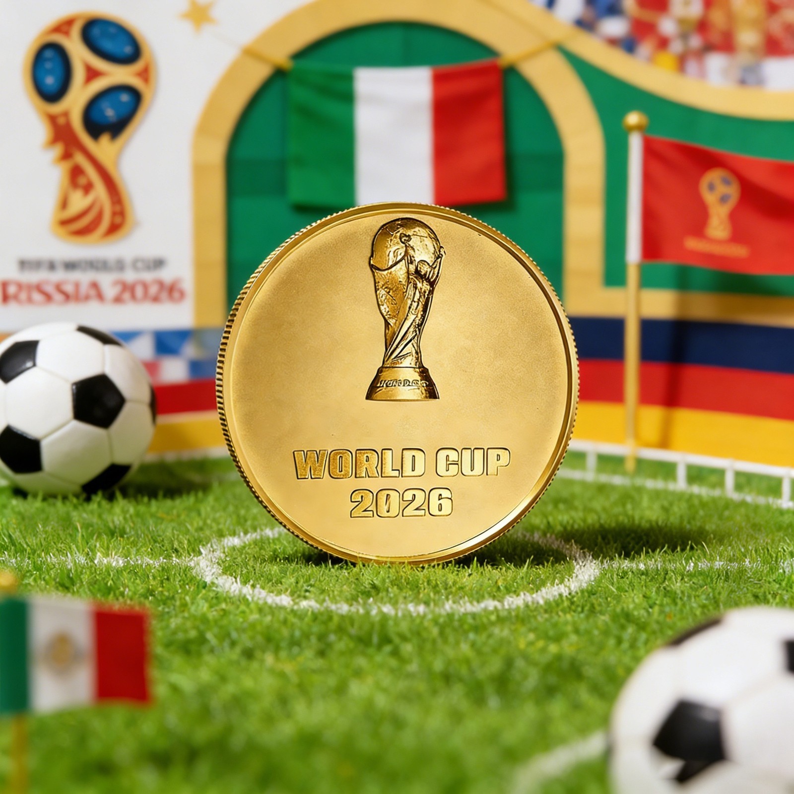 2026 FIFA WORLD CUP Commemorative Coin A Small Gift for Fellow Fans