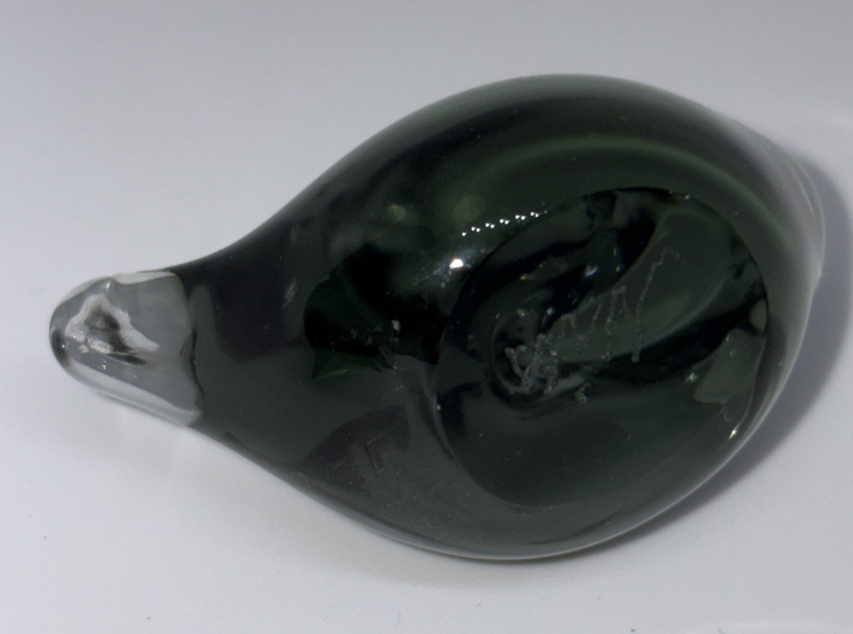 Vintage Nils Landberg Signed Glass Mouse Sweden