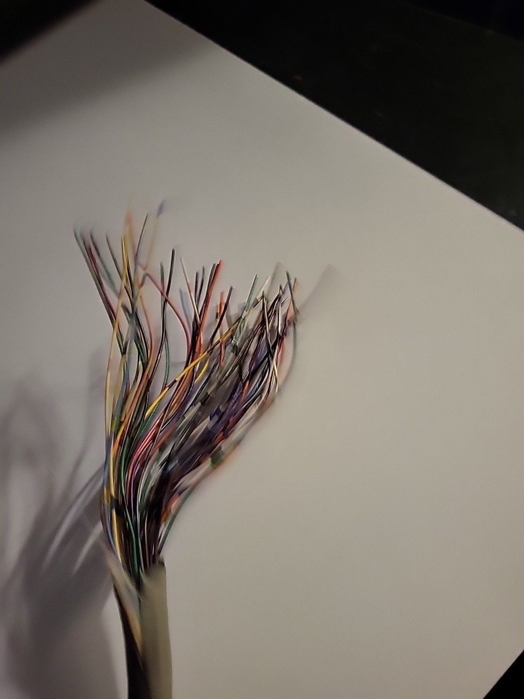 3 Feet fifty strands Of Multi colored Telephone Wire For Crafting