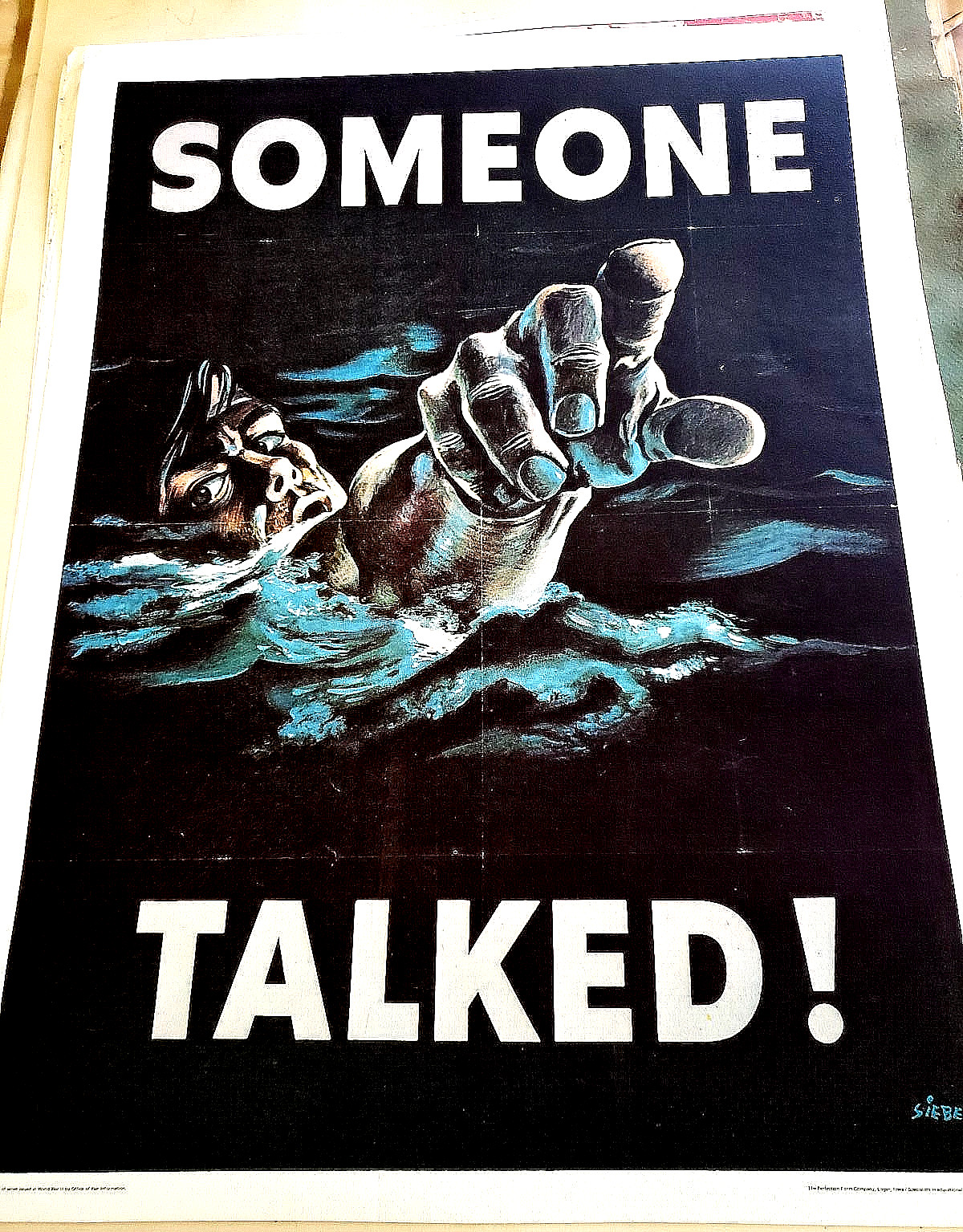 ADOLF HITLER'S NAZI POSTER" SOMEONE TALKED"