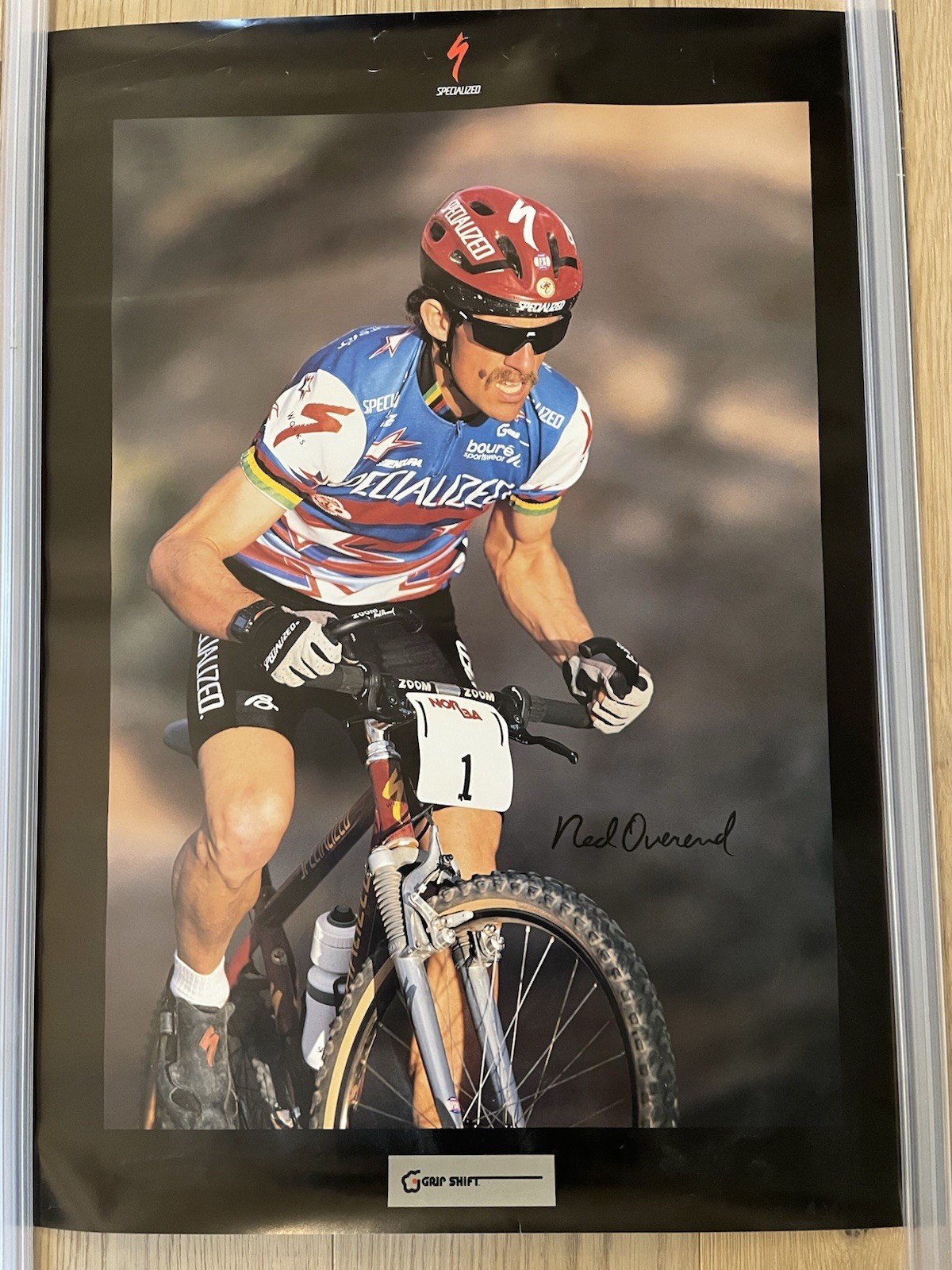 Specialized Bicycle Ned Overend Autographed Poster