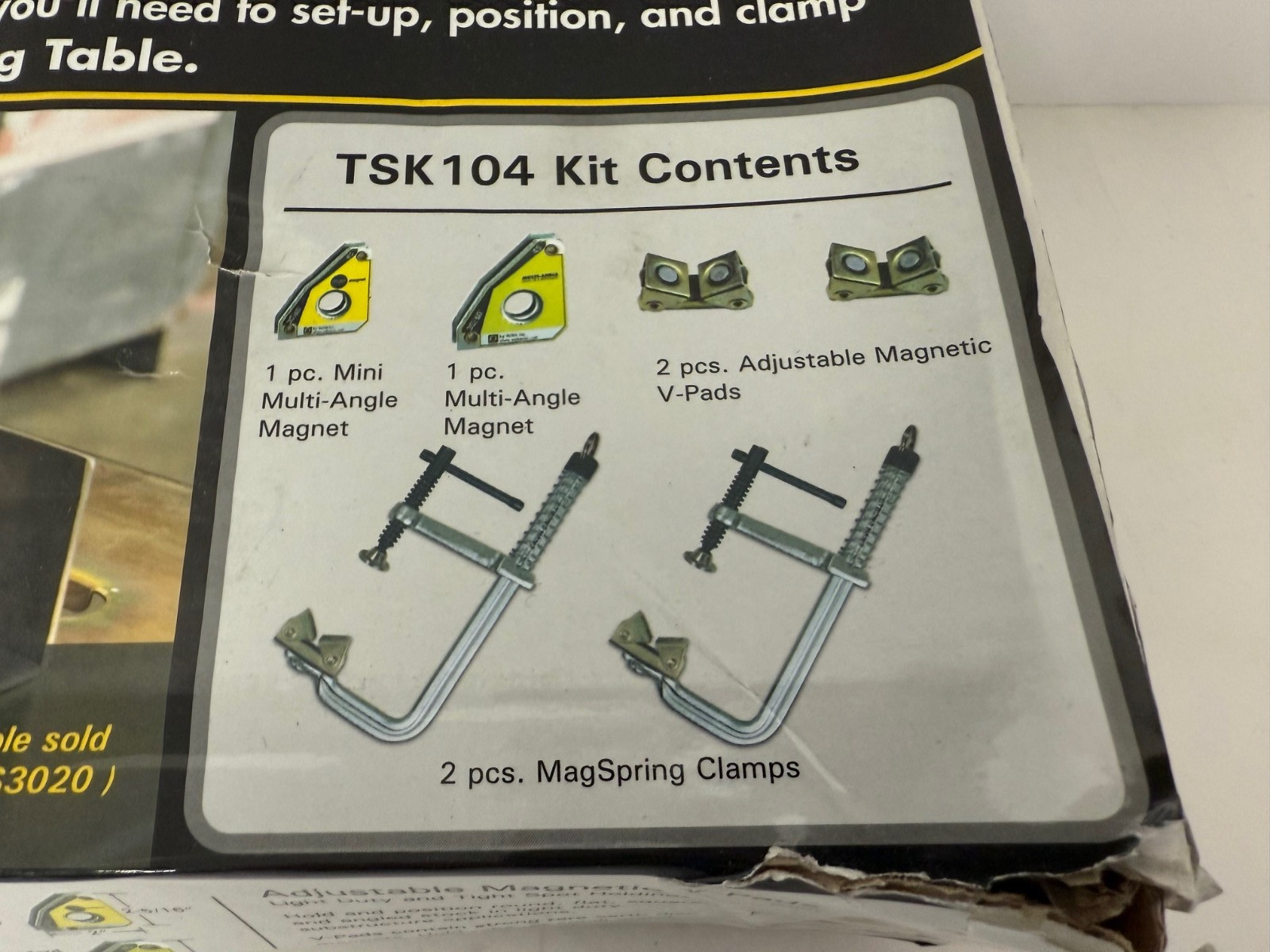 STRONG HAND TOOLS BUILDPRO TSK 104 TSK104 6 PIECE NOMAD WELDING CLAMP KIT NEW