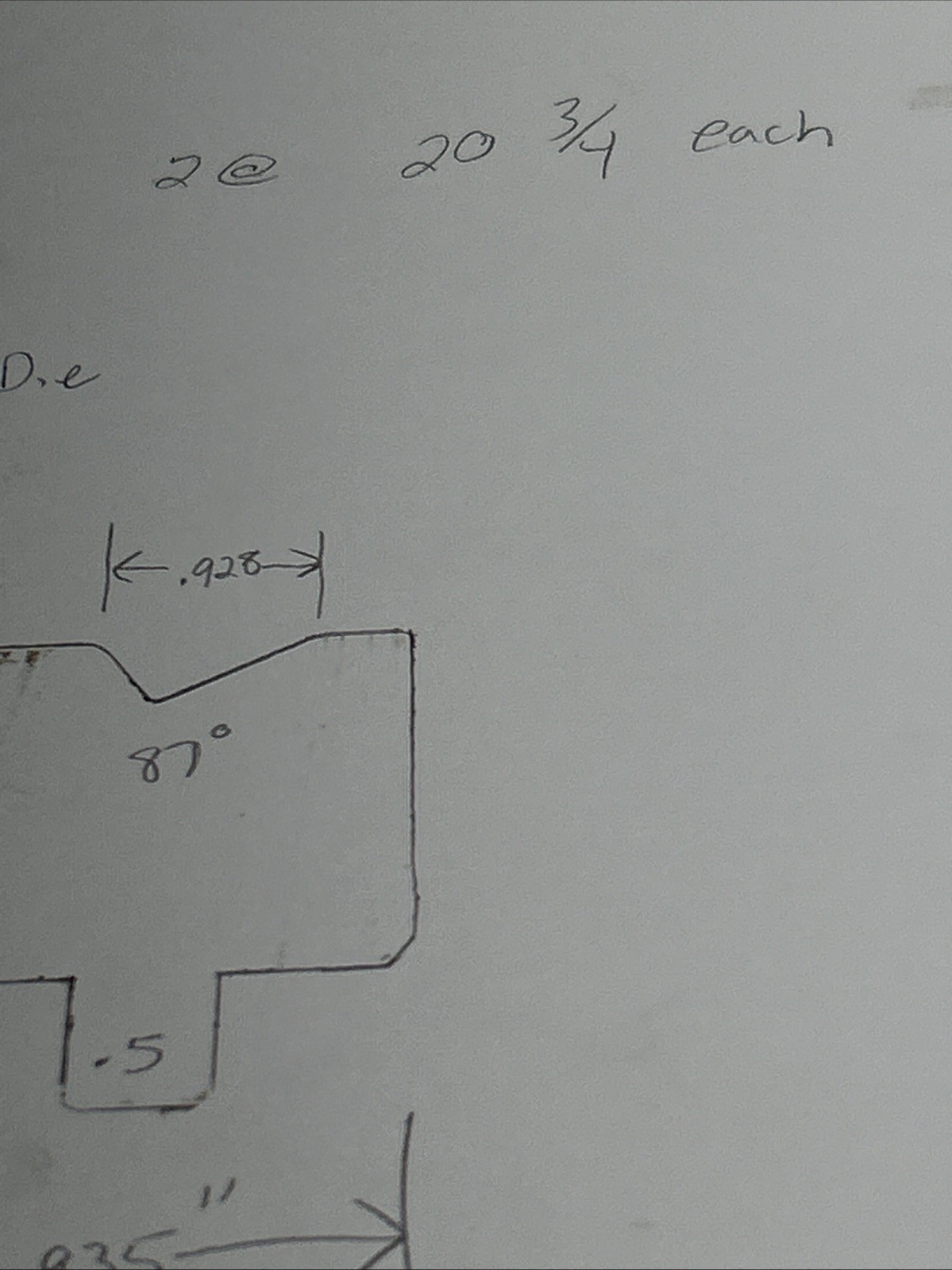 30/60 DIE, BRAKE PRESS DIES V BOTTOM DIE SHEET METAL FORMING DIE. BRAKE PRESS 87