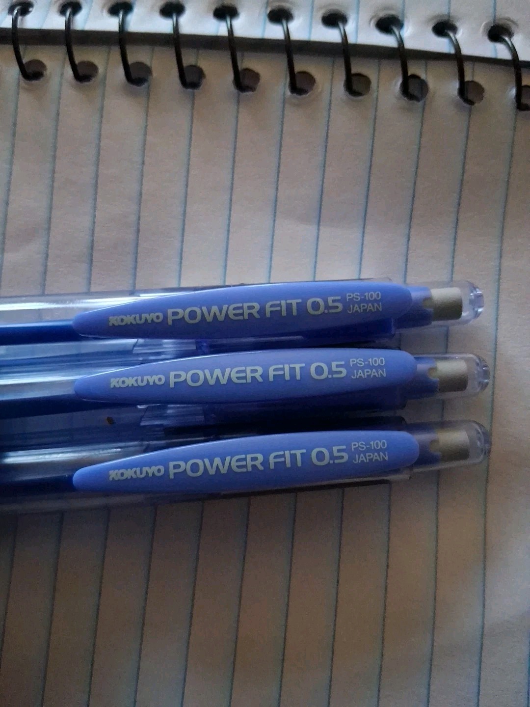 Lot Of 3 Kokuyo Power Fit Mechanical Pencil 0.5mm Black (W-PS100ULB) Light Blue