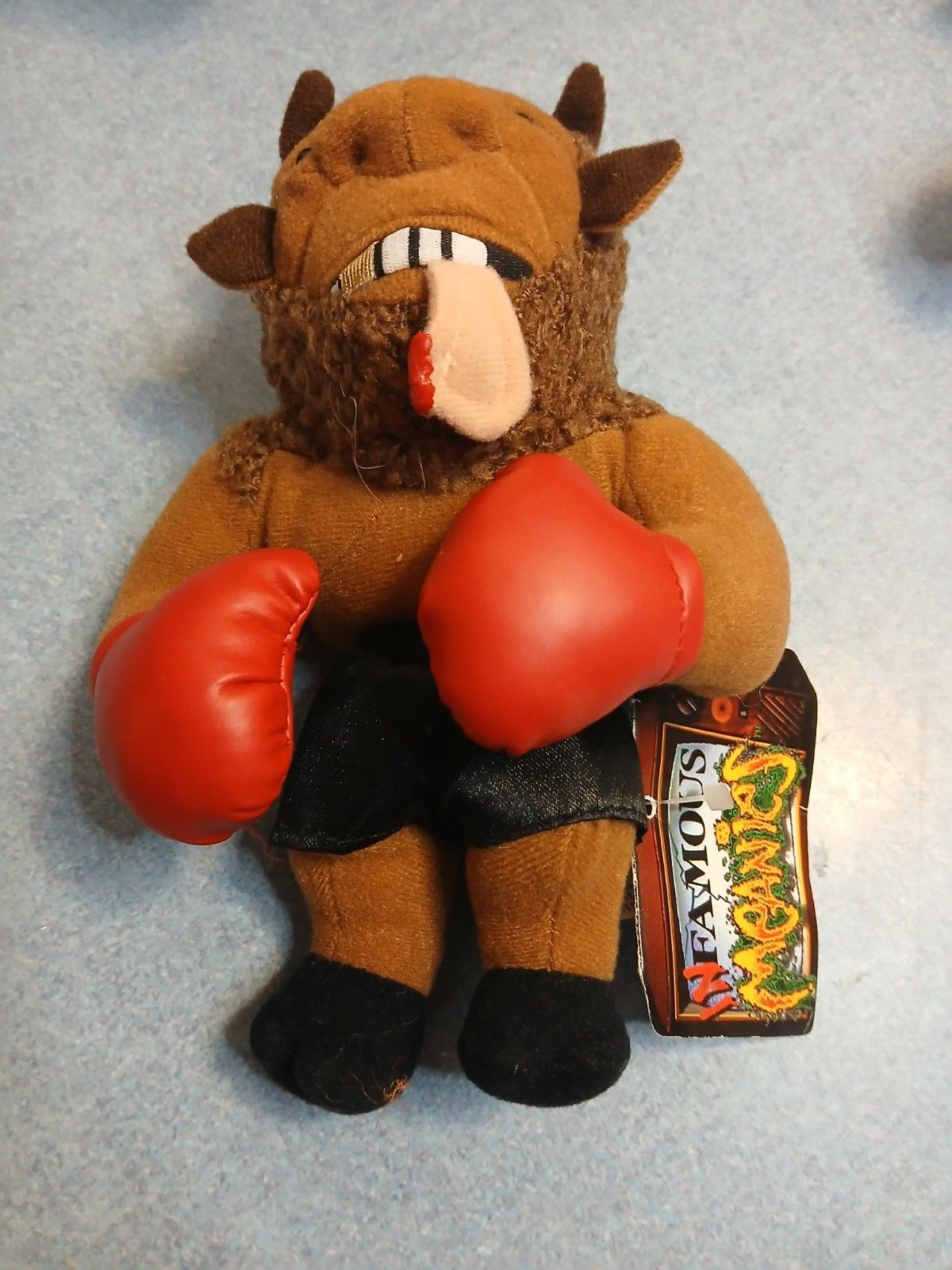 Lot of 10 1998 Idea Factory Infamous Meanies Plush Mike Bison New Mike Tyson VTG