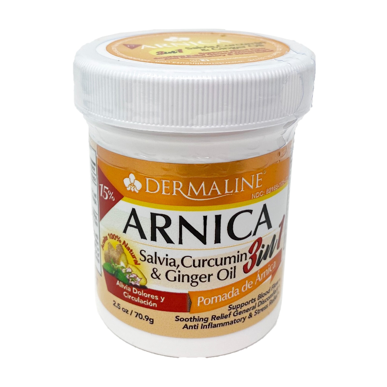 Dermaline antiinflammatory ointment with arnica andginger oil 2.5 Fl OZ