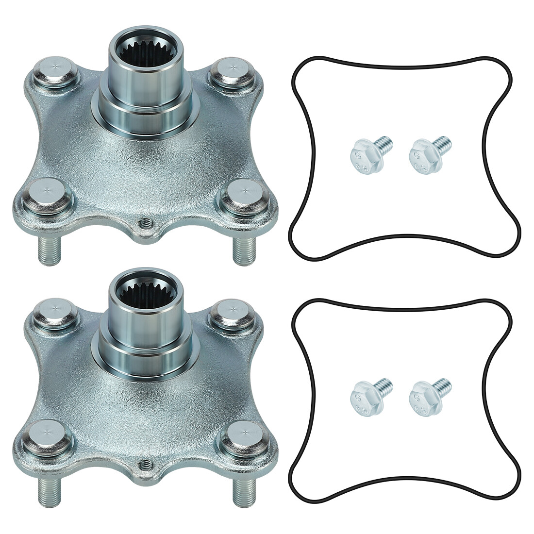 2PCS Front Wheel Hub Kit for Honda TRX350FE TRX350FM 4x4 Rancher 350 2000-2006