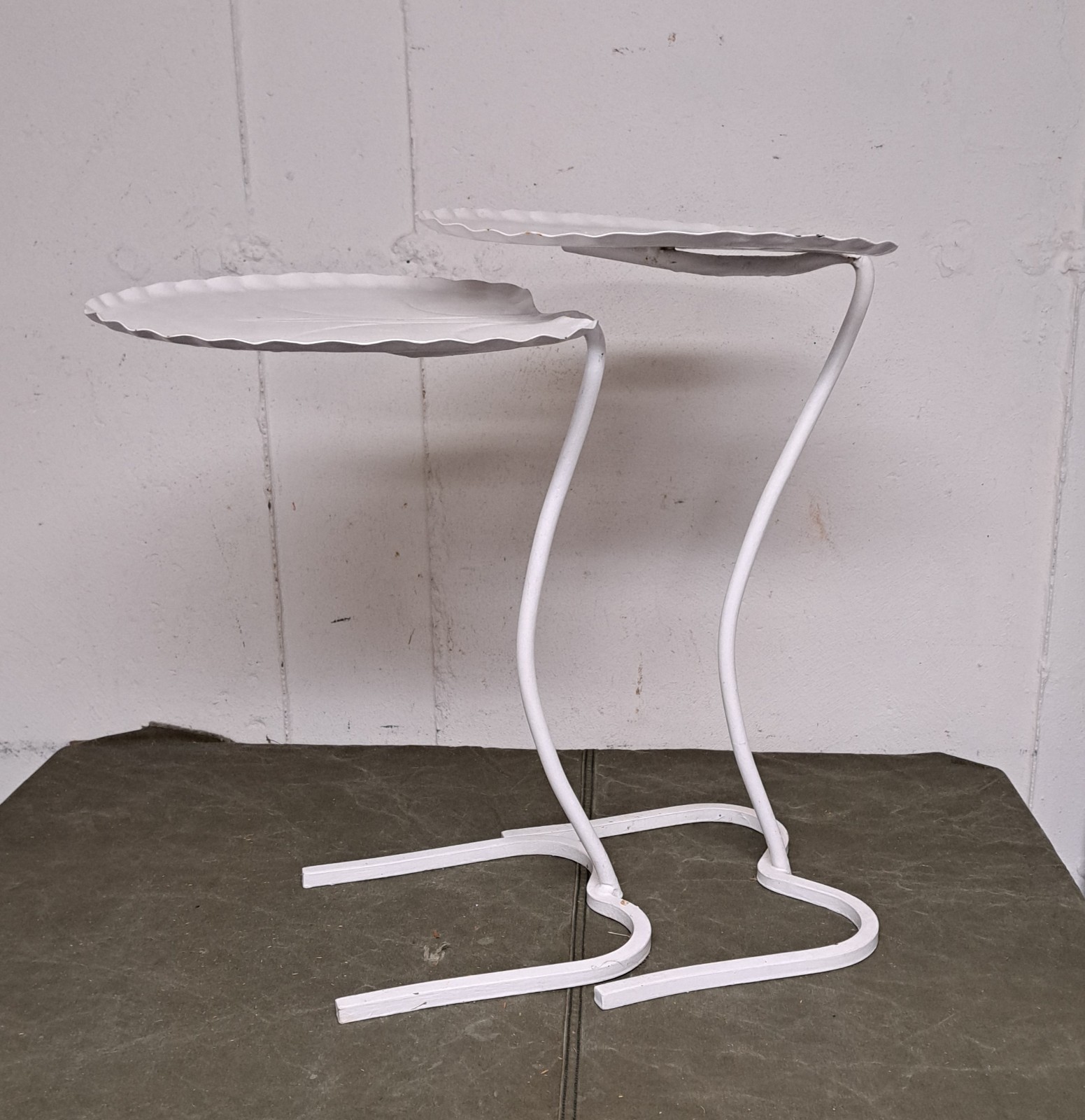 Pair of Mid Century Salterini Lily Pad Nesting Tables Set #2