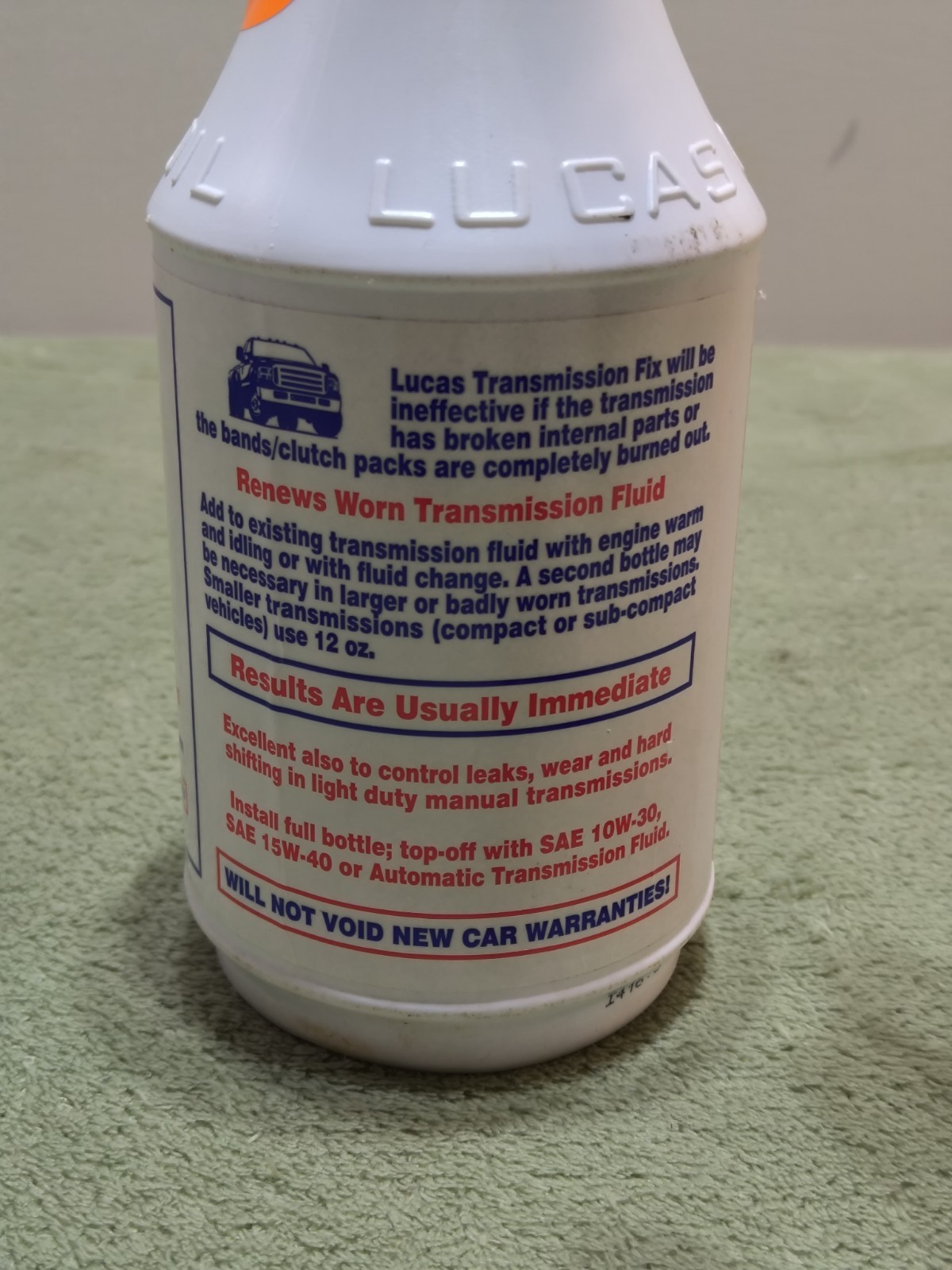 Lucas Transmission Fix 24oz Stops Slip & Leaks High Performance Additive New