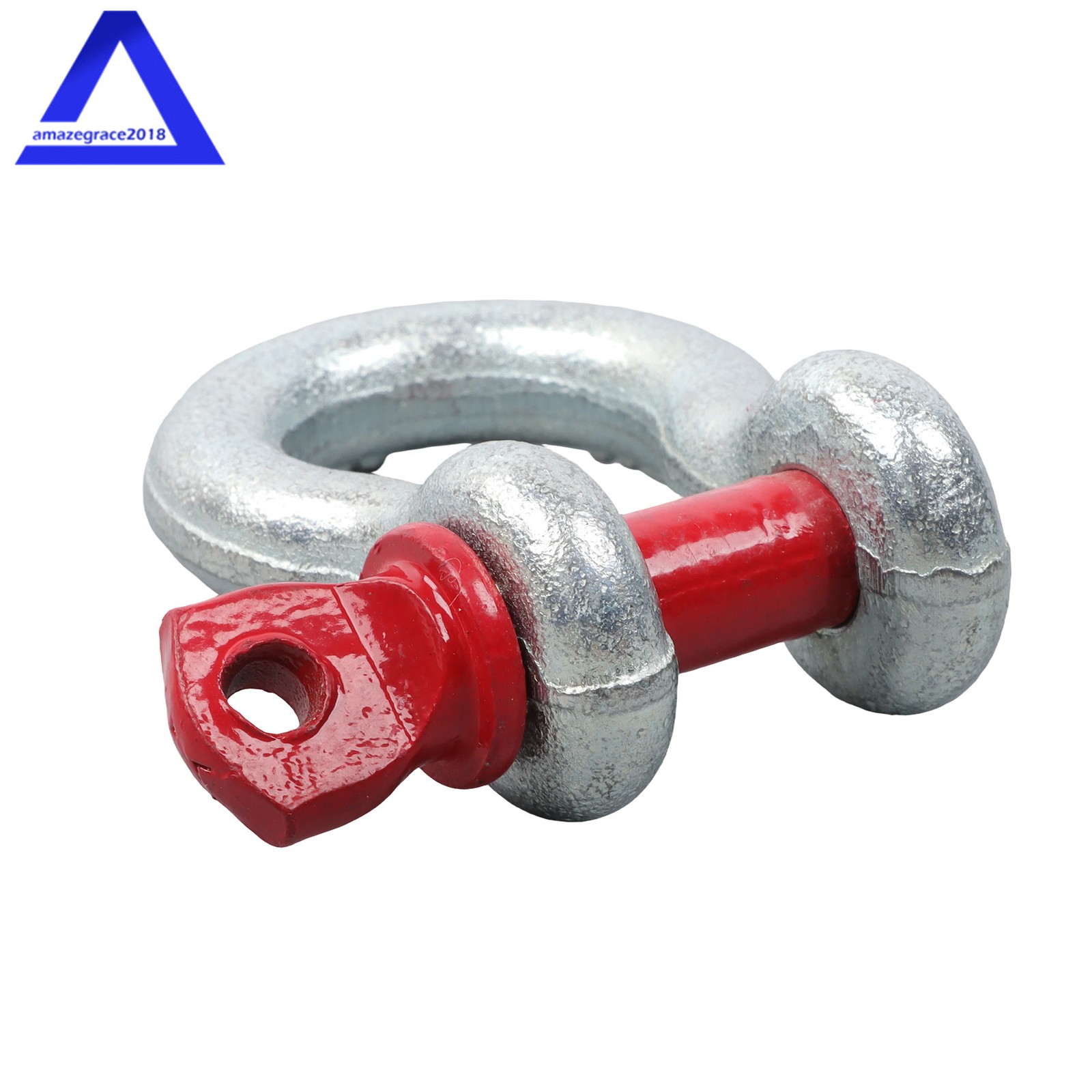10 Pcs 3/8'' D Ring Anchor Shackles Galvanized Screw Pin Clevis Shackle WLL 1T