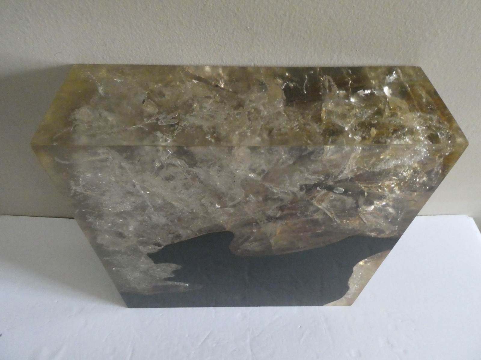 Andrianna Shamaris Cracked Resin Slab Collection 12x12x4 inches