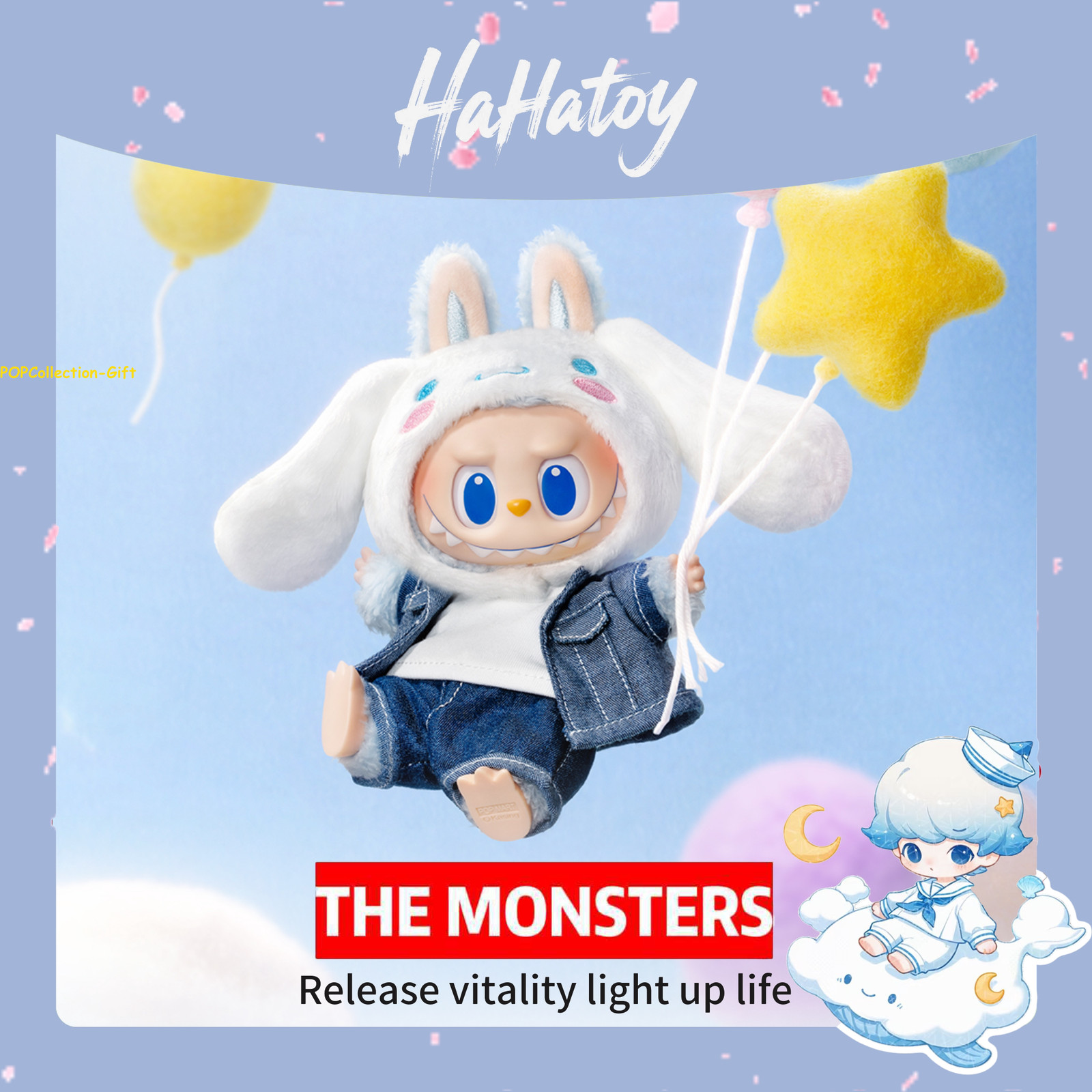 POP MART The Monsters X Sanrio Characters Series Confirmed set 6pcs Basic Figure