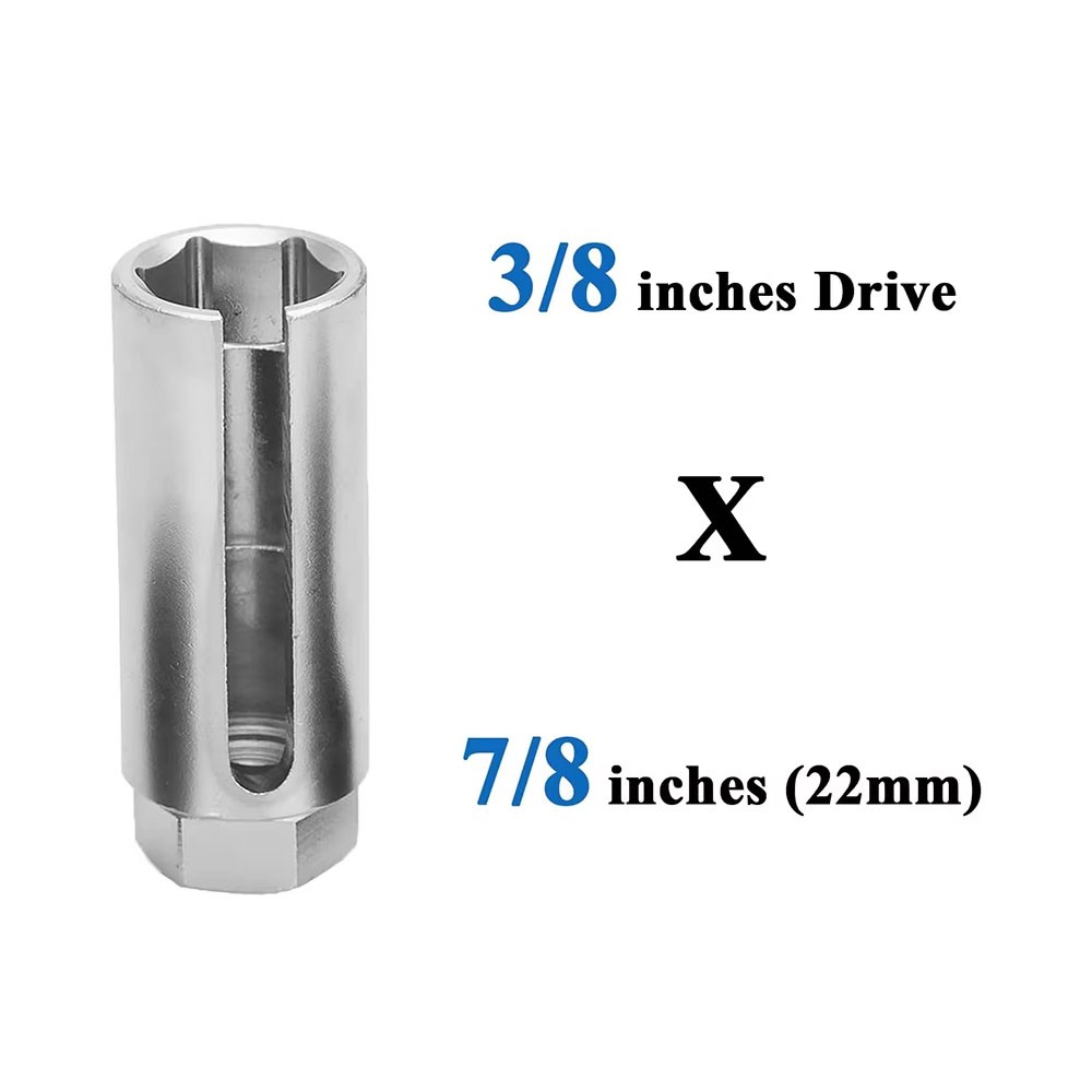 O2 Oxygen Sensor Socket Thread Chaser Set 5PCS O2 Sensor Wrench Removal Tool Kit