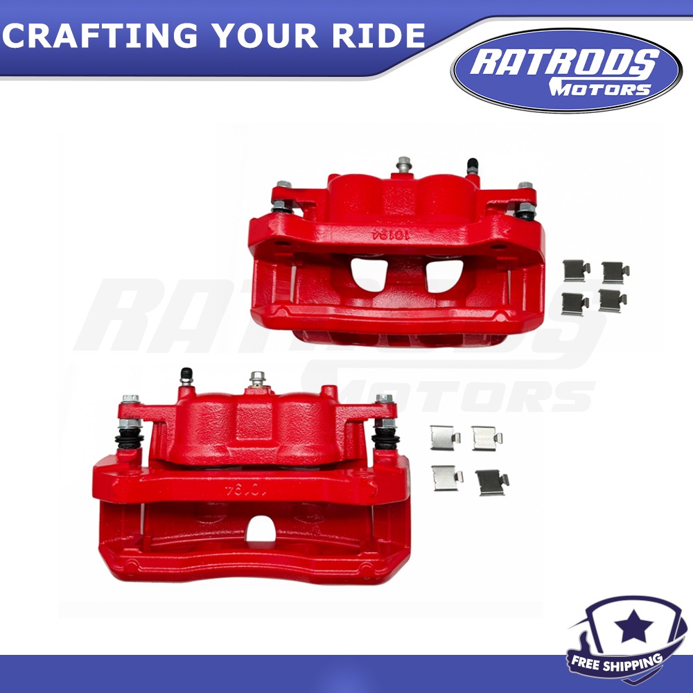 Front Brake Calipers w/ Bracket x2 For Ford 2010 2011 F-150 Expedition Navigator