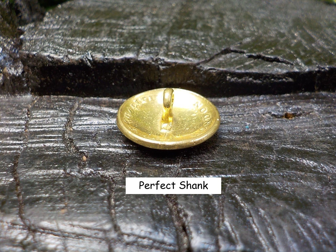 Old Rare Vintage Antique Relic Pre Civil War Militia Officers Coat Button w/Gold