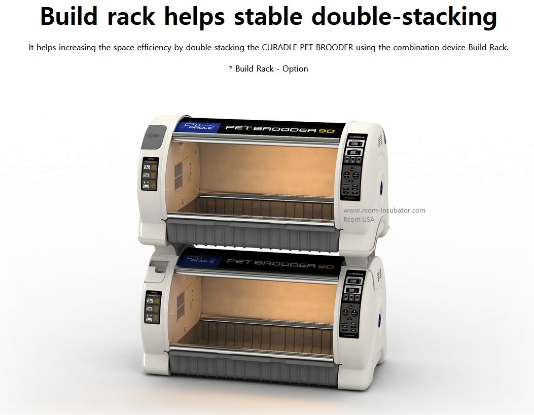 Rcom Curadle Large Pet Brooder 90 MX-B90N for Puppies and Kittens, w/ Bonus Tray