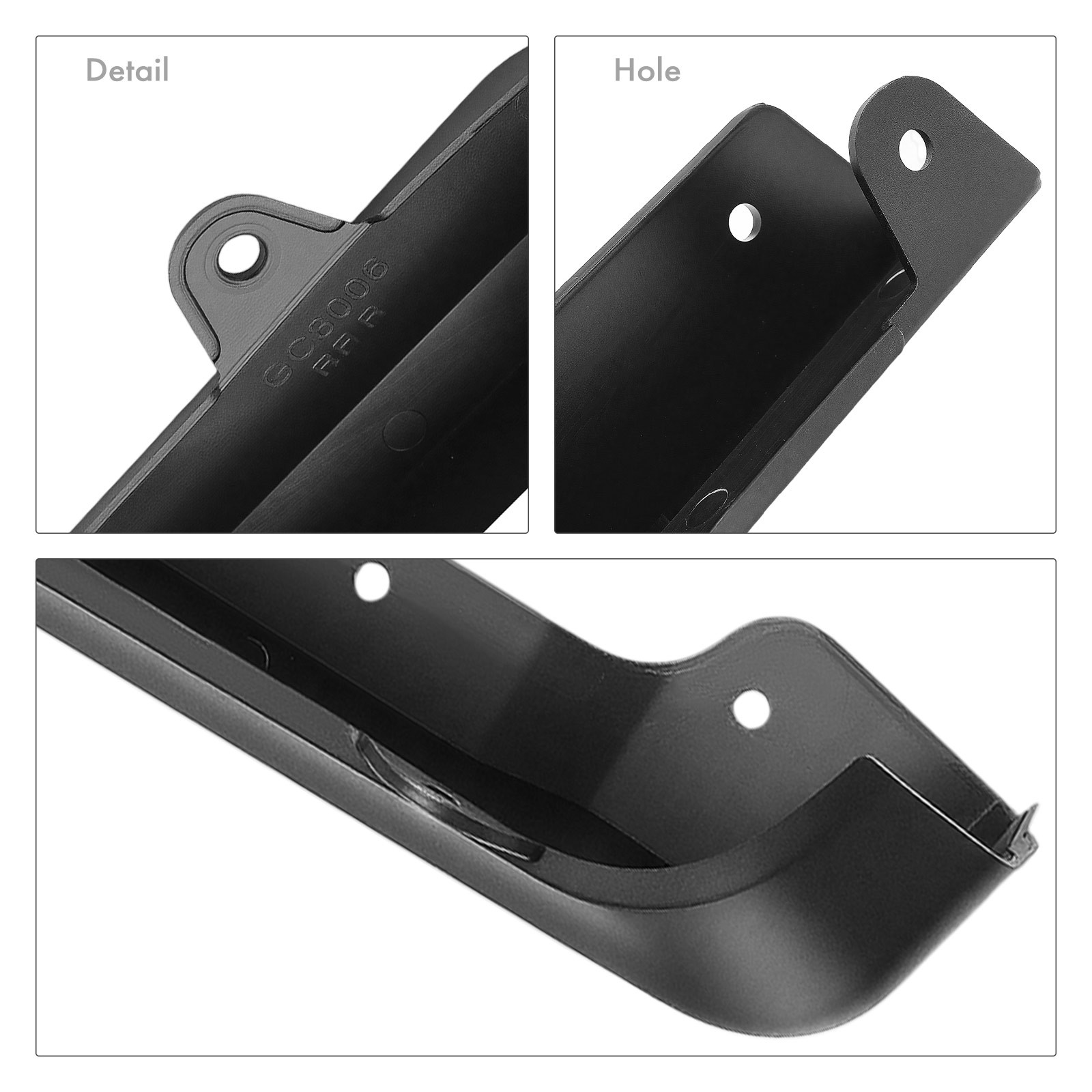 6x Front & Rear Mud Flap Delete for GMC Sierra 2500 HD Sierra 3500 HD 2020-2025