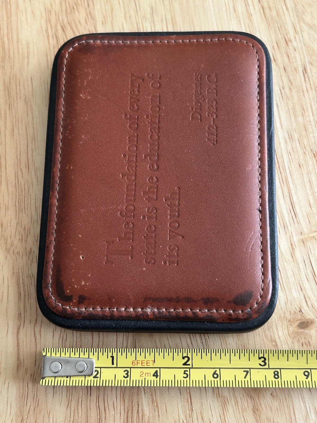 Levenger Leather Desktop Paperweight Levenger Draftsman’s Leather Paperweight