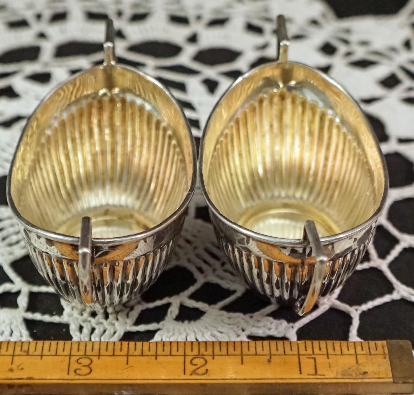 2 Handled Bowls Master Salts Silver Bowls Matthew John Jessop Birmingham 1902