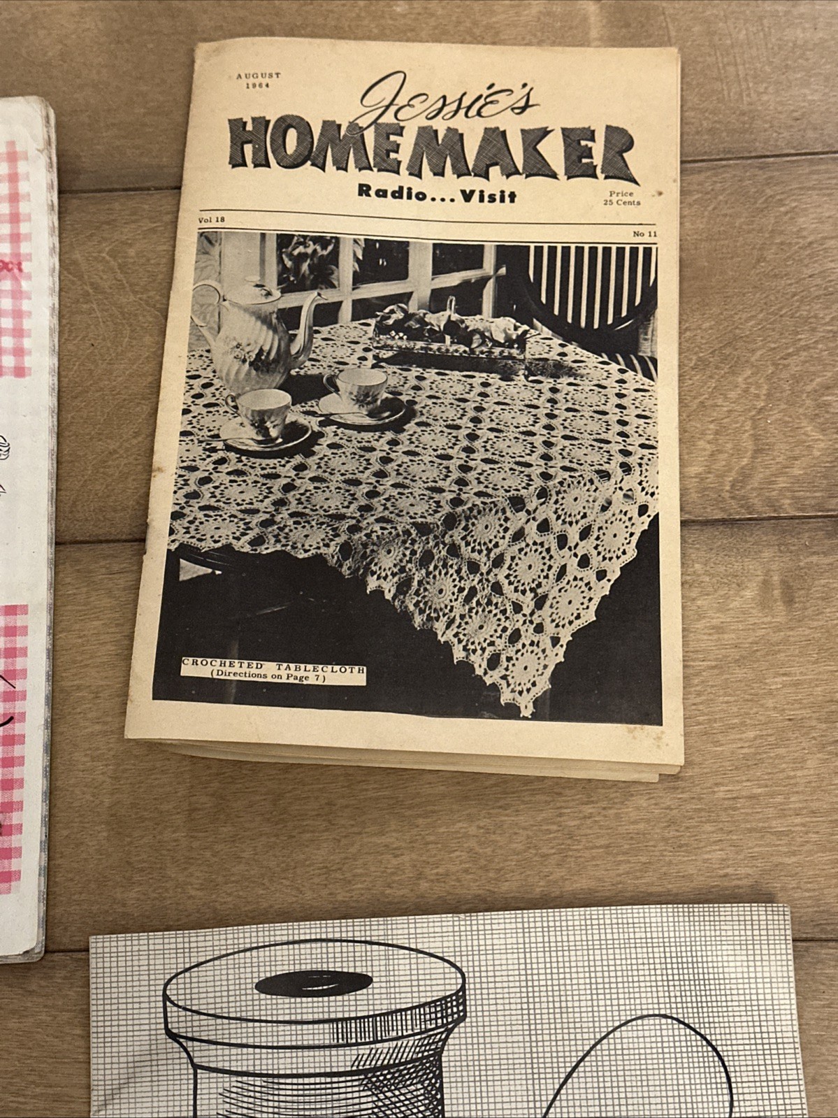 1960's Sewing & Homemaking Books & Patterns Cross Stitch On Gingham, Simplicity