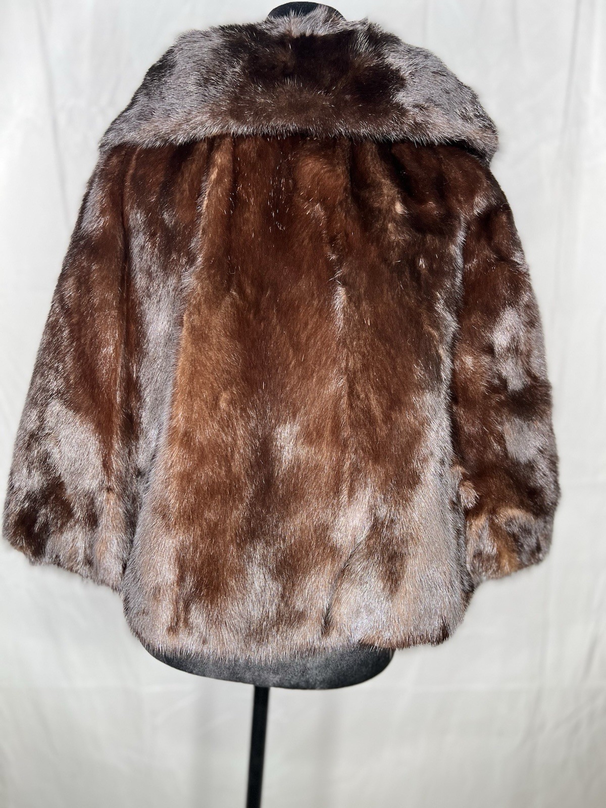Genuine Brown Mink Stole | Vintage Luxury Fur Wrap | Elegant Evening Accessory”
