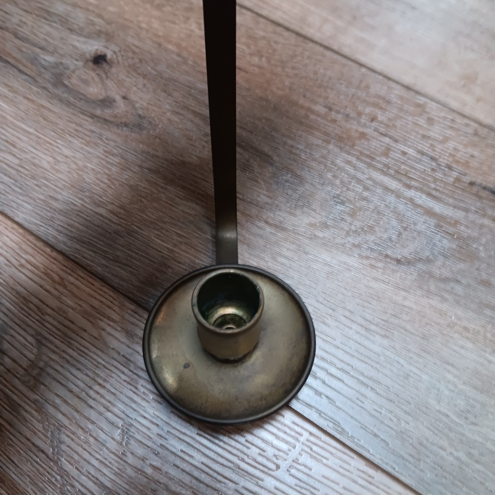 Set Of 2 Lg Vintage Brass Candle Holder 20” Wall Sconces Key Hole Scroll Design