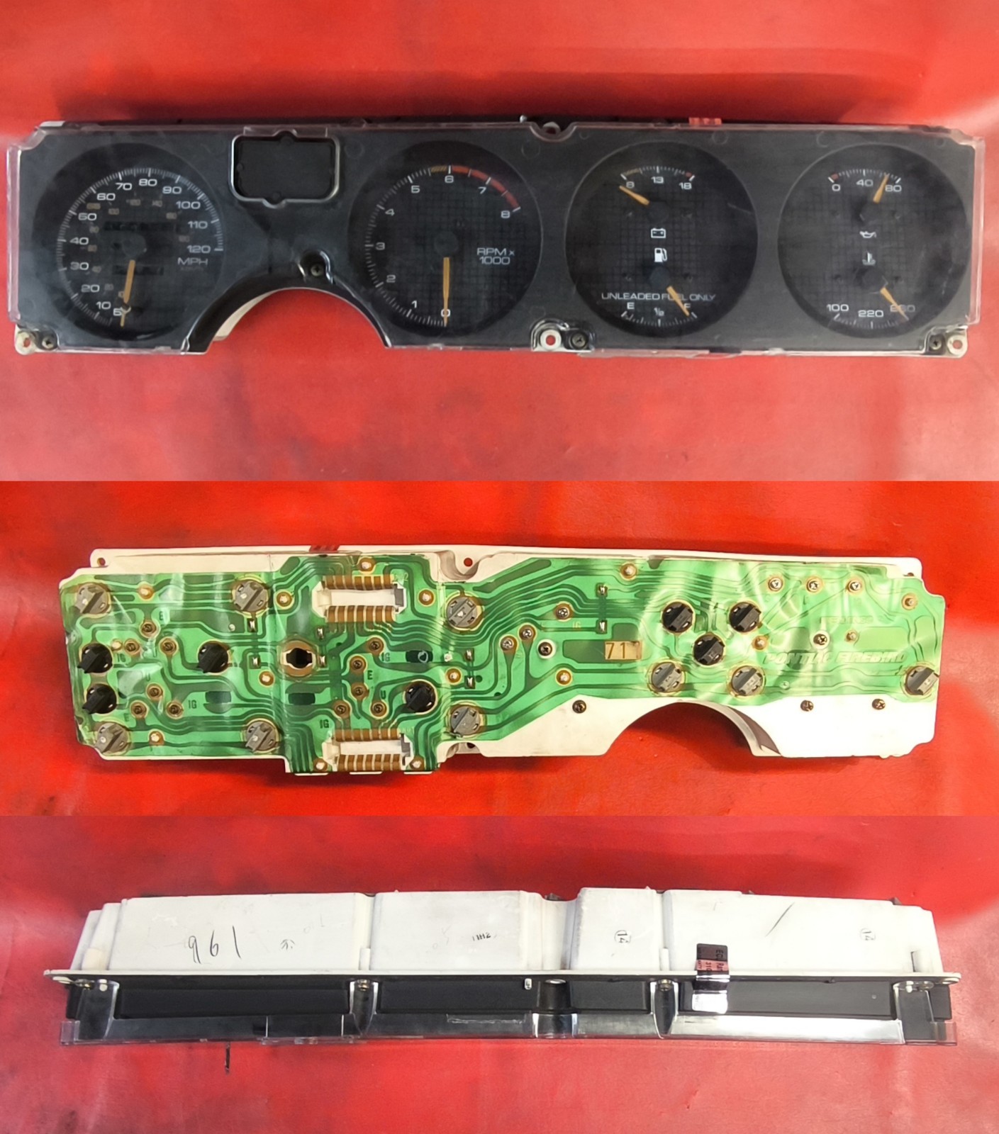 1989-92 Firebird Instrument Guage speedometer cluster 168k Miles 120 MPH
