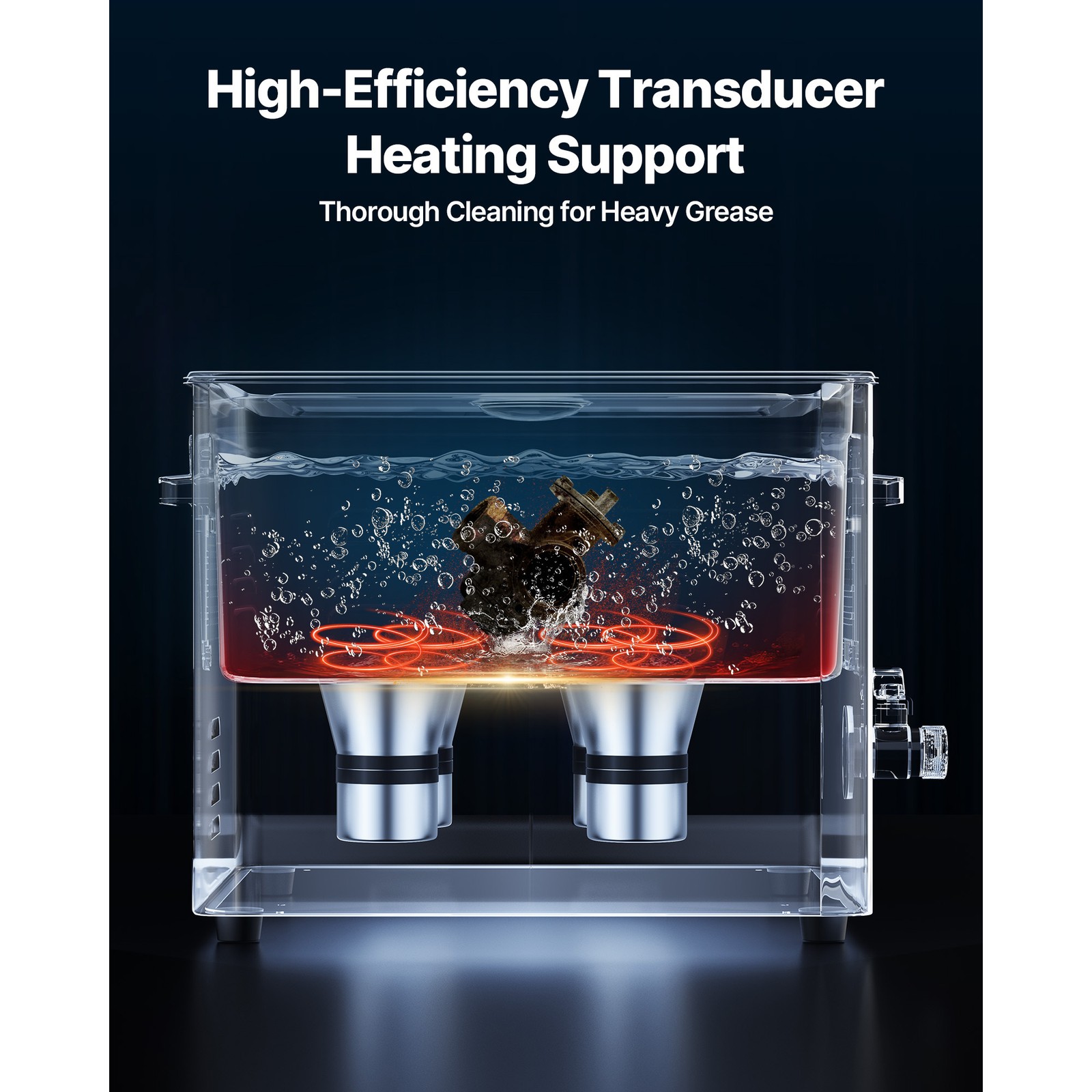 Uimoso 15L Ultrasonic Cleaner with Digital Timer & Heater Jewelry Cleaner 240W