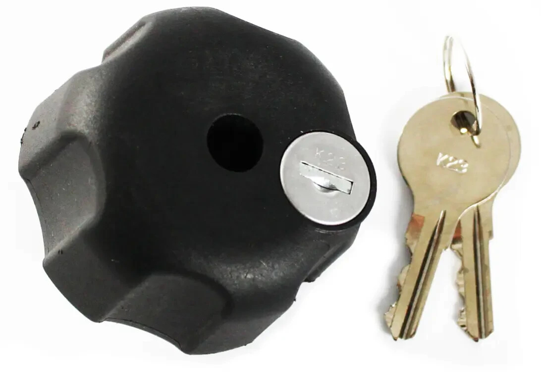 RAM-KNOB3LU Key Lock Knob w/ Brass Insert for RAM B-Size 1" in. Socket Arms
