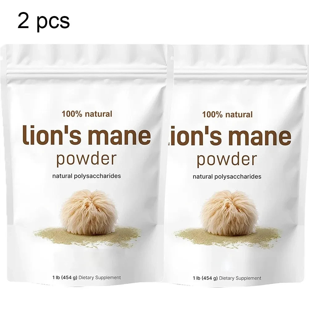Lion's Mane Mushroom Powder | Pure Lions Mane 10:1 Strength Extract 16oz Organic