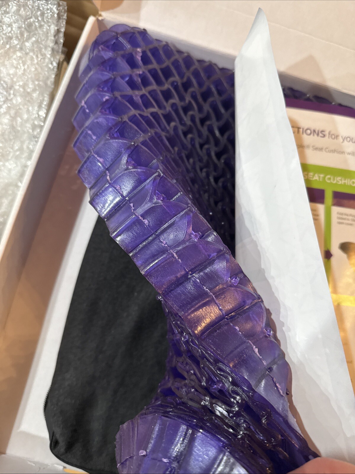 Purple Royal Seat Cushion 2” w/ Washable Cover NEW