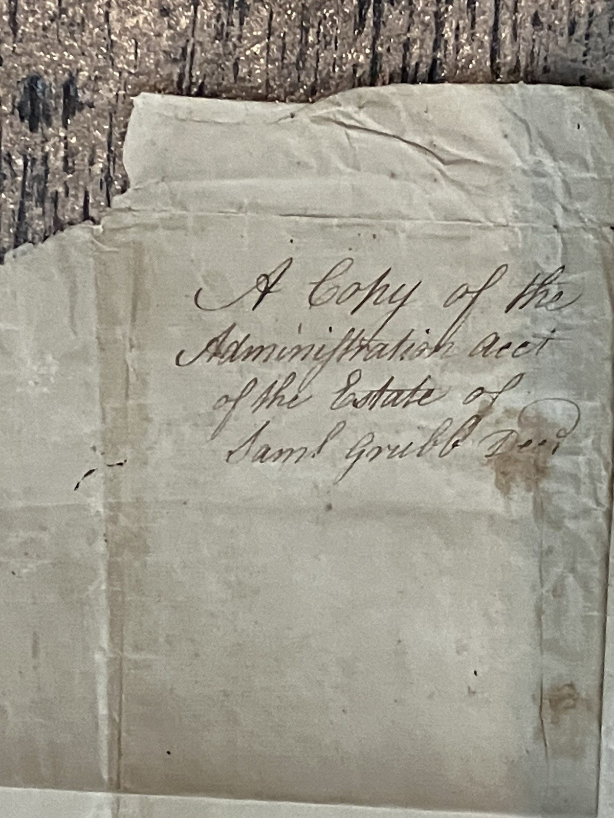 1777 - LEGAL DOCUMENT - "Last Will & Treatment" - SAMUEL GRUBB of Pennsbury, PA