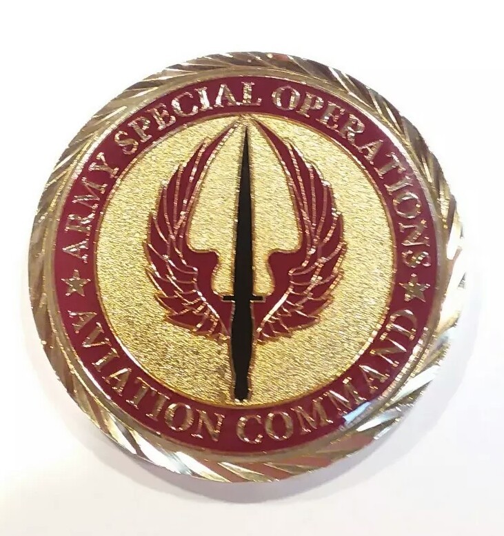 REAL Army Special Operations Aviation Command Commanders Challenge Coin / 160th