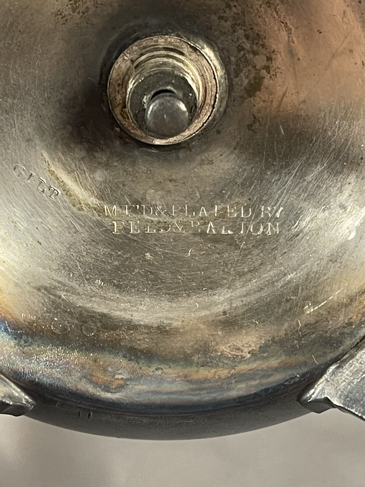 Antique 1870’s Silver Plate Reed & Barton Hotel Front Desk Bell Tea Waste Bowl