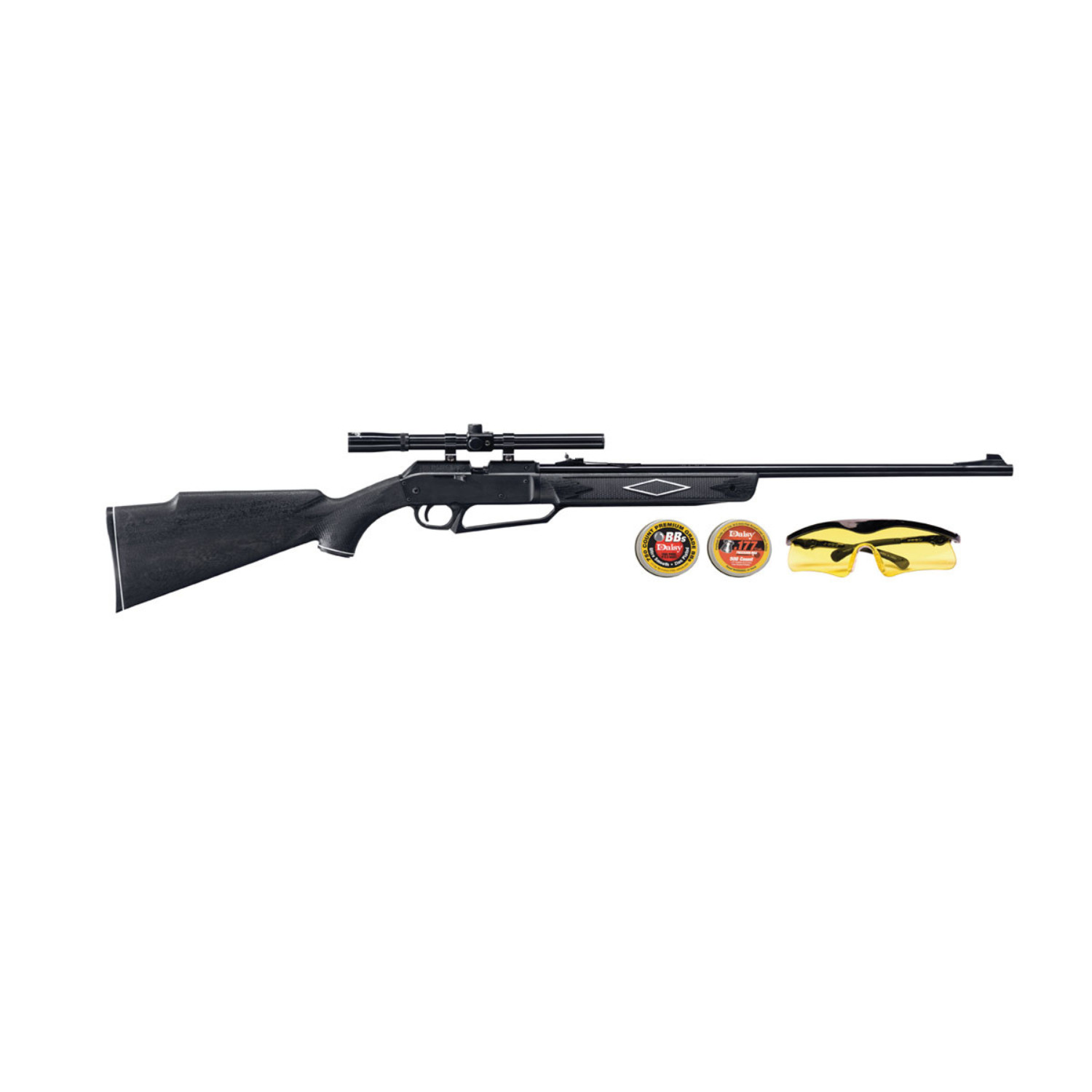 Daisy 880 Powerline Shadow Plus Kit Air Rifle, Dual Shooting BBs and Pellets
