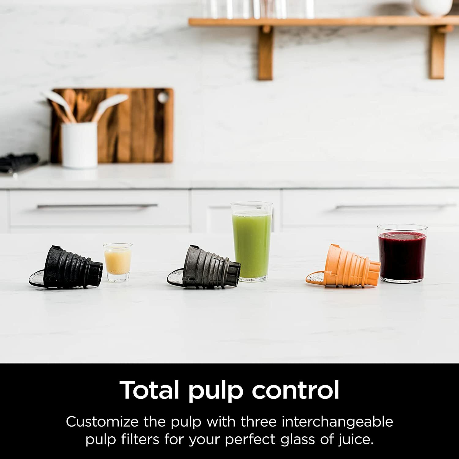 Ninja JC101 Cold Press Pro Compact Powerful Slow Juicer with Total Pulp Control